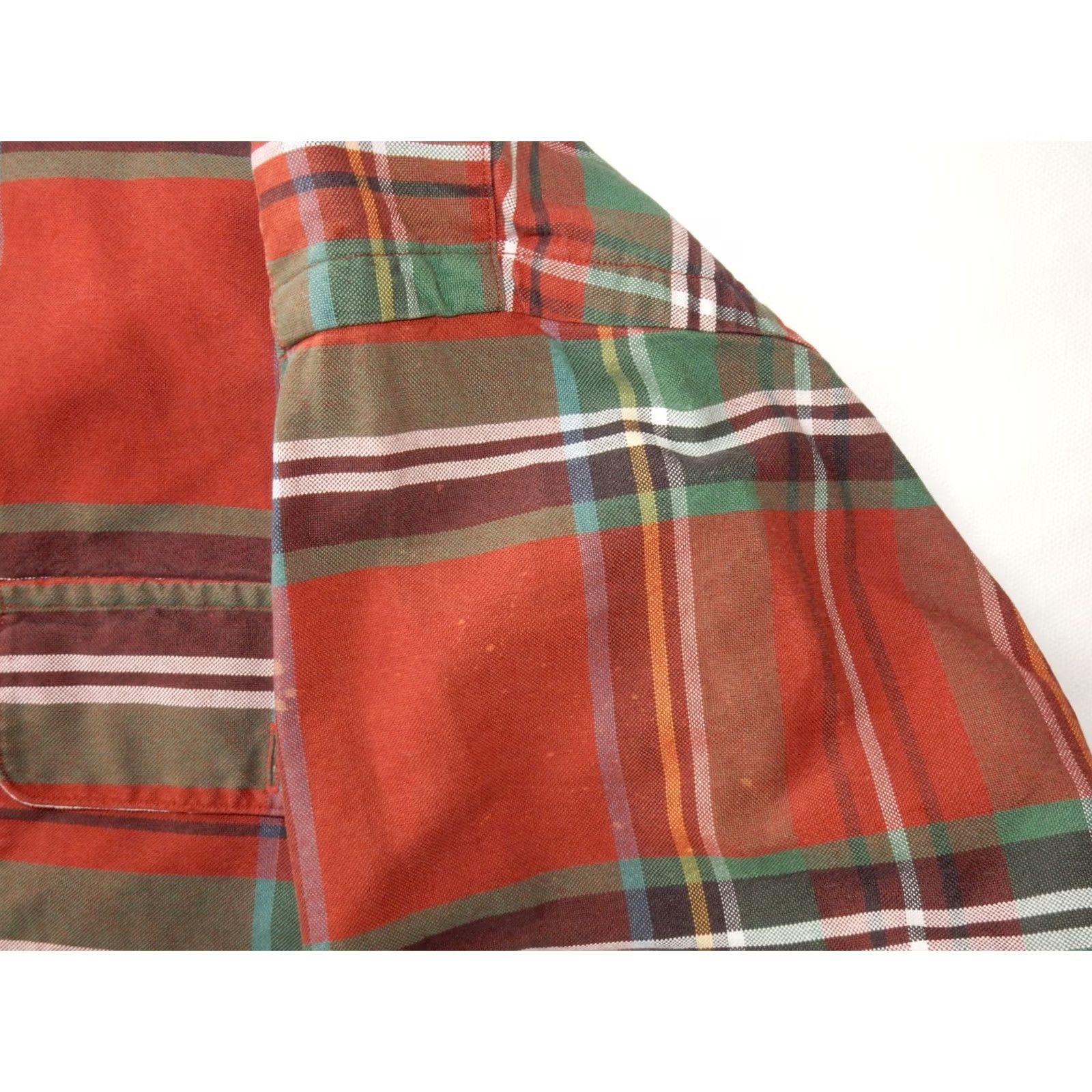 Polo Ralph Lauren VTG Polo Ralph Lauren Button-Up Shirt Red Plaid XL Mens Faint Bleach Stains Size US XL / EU 56 / 4 - 7 Thumbnail
