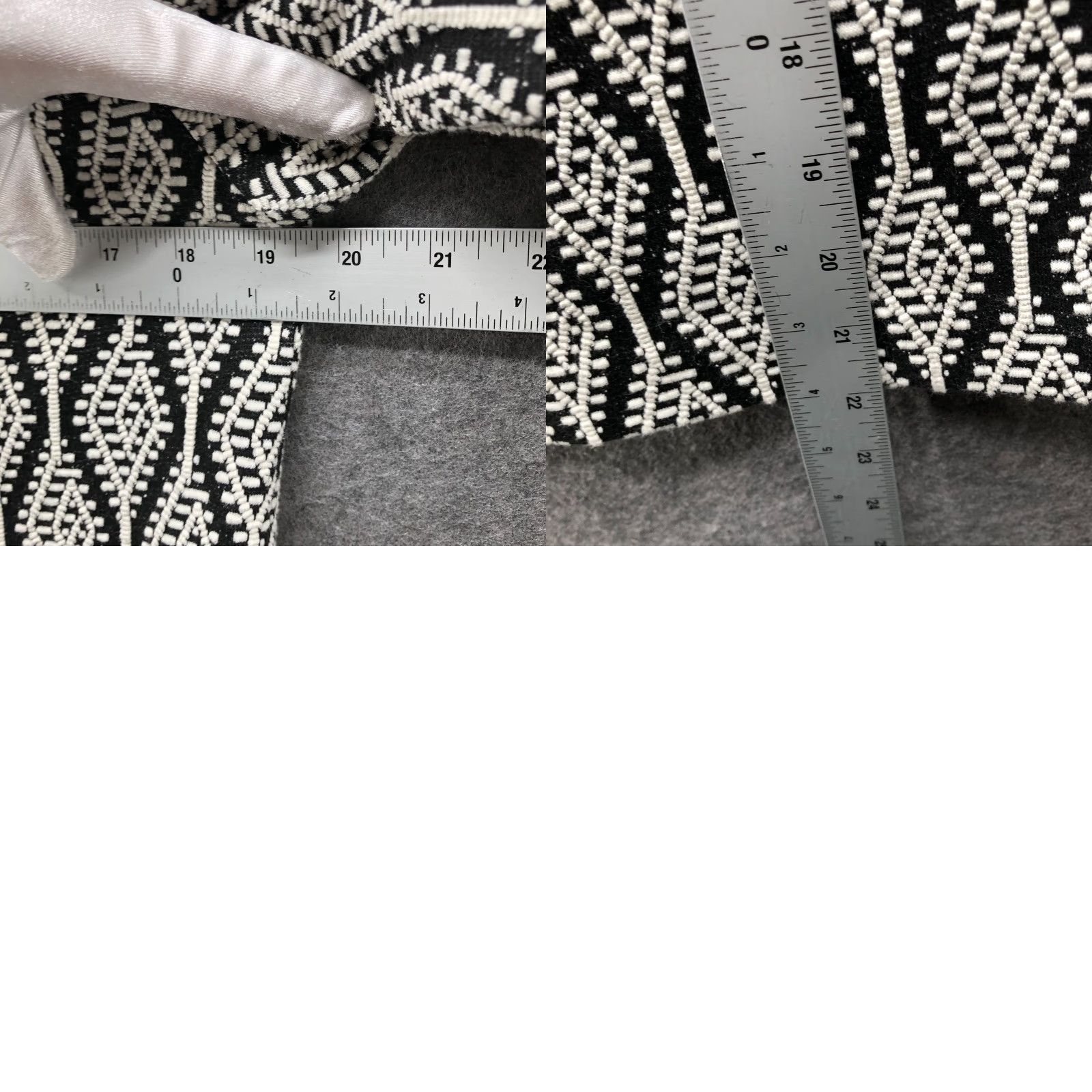 Vintage Tahari Tweed Jacket Womens S Black White Patterned Jacquard Chevron Geometric Button Front Blazer Size S / US 4 / IT 40 - 8 Thumbnail