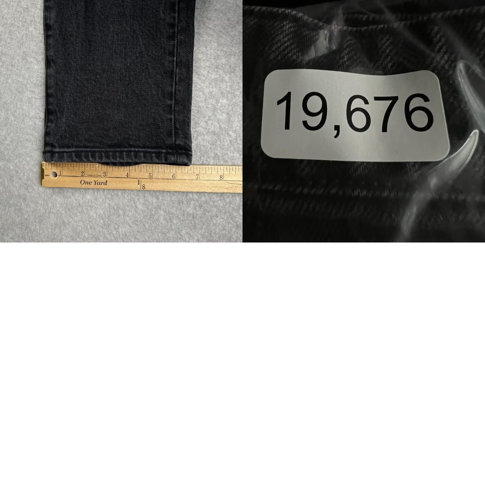 Kith Kith Mens Black Jeans 30x31 Slim Fit Stretch Denim Varick Taper Pants Size US 30 / EU 46 - 8 Thumbnail