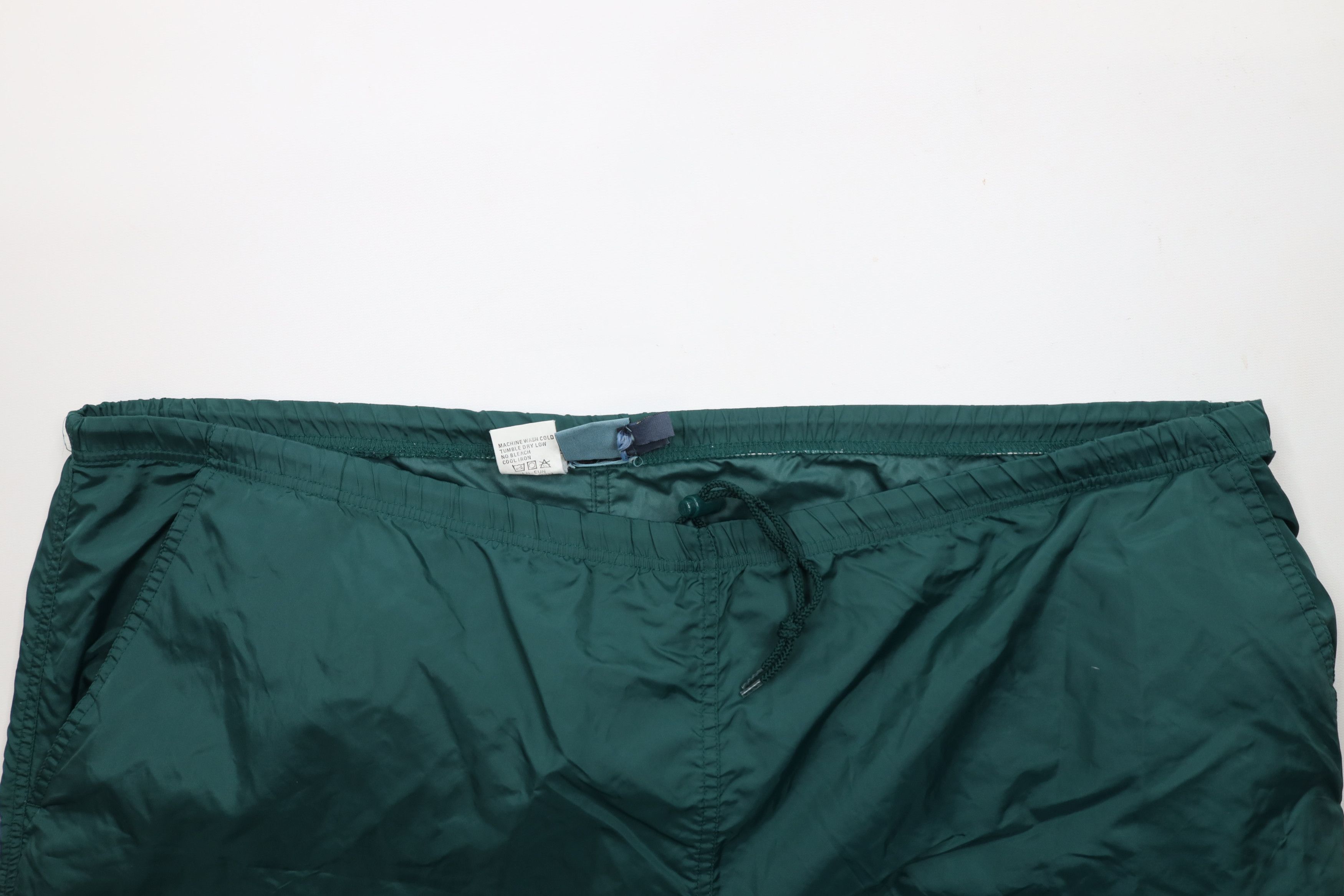 Vintage × Woolrich Woolen Mills Vintage 90s Woolrich Wide Leg Windbreaker Pants Green Nylon Size US 40 / EU 56 - 10 Thumbnail
