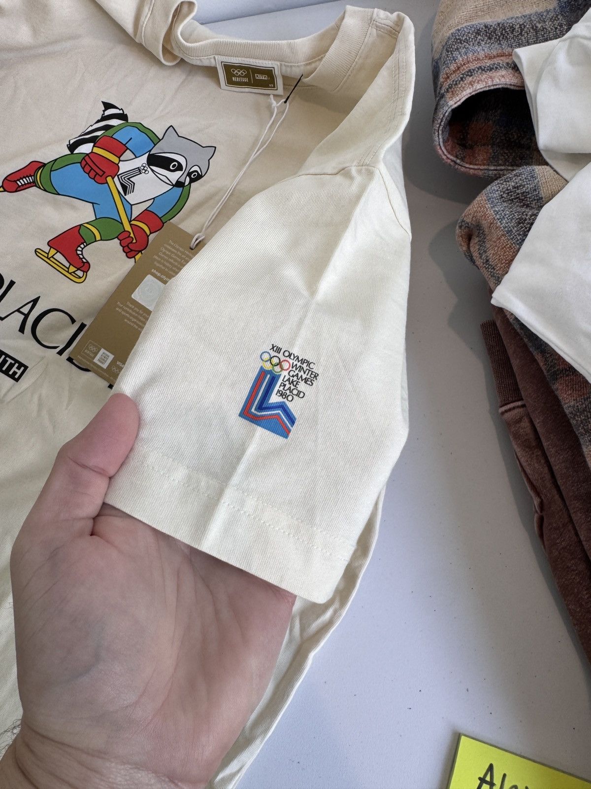 Kith Kith x Olympics Mens Lake Placid Tee Sandrift Size XS NEW Size US XS / EU 42 / 0 - 4 Thumbnail