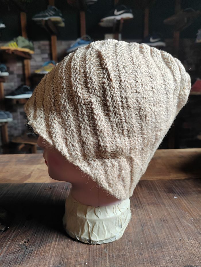 Japanese Brand Vintage Crochet Knitted handmade Hat Size ONE SIZE - 3 Thumbnail