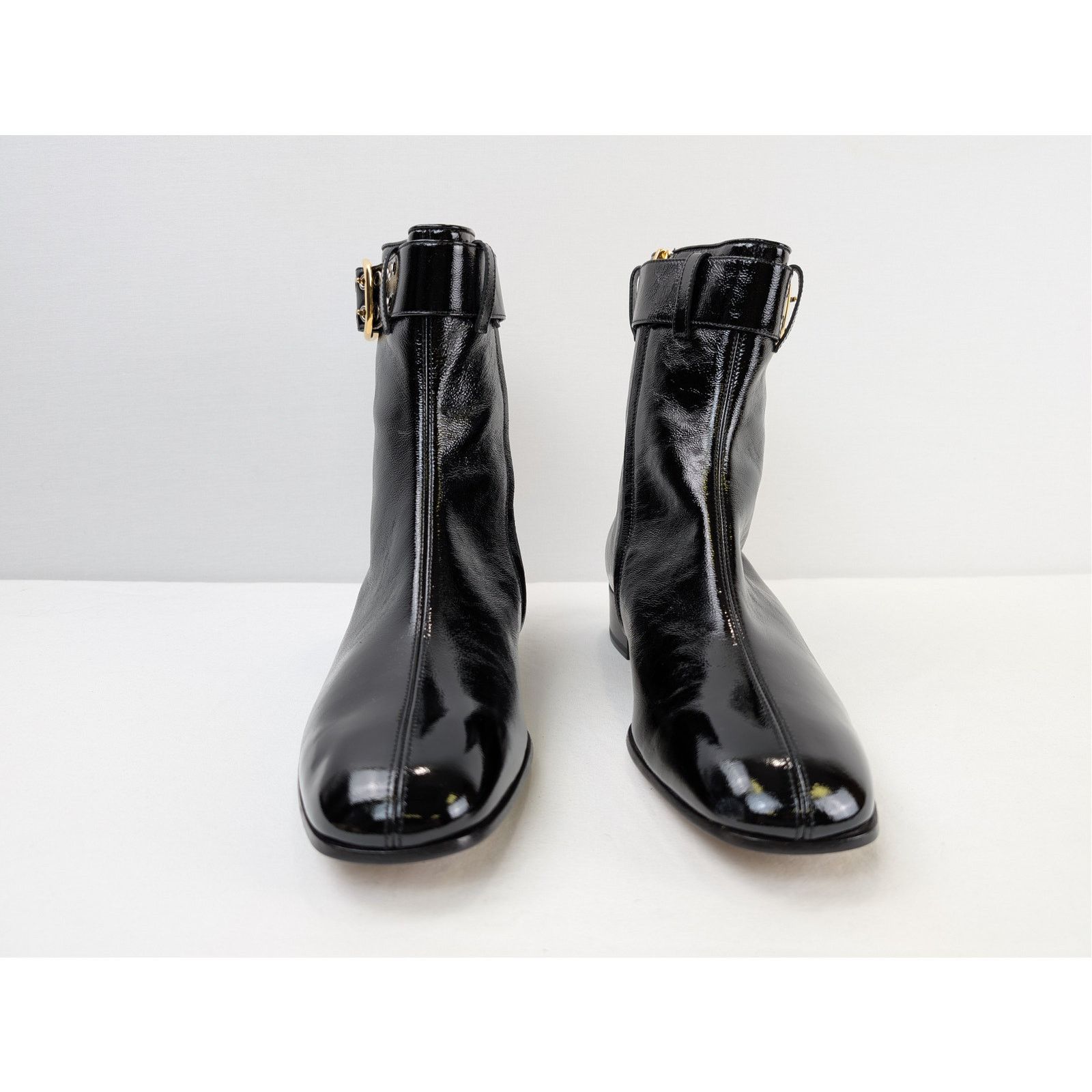 Gucci o1rshd1 Vernice Naplack Boots in Nero Size US 12.5 / EU 45-46 - 10 Thumbnail