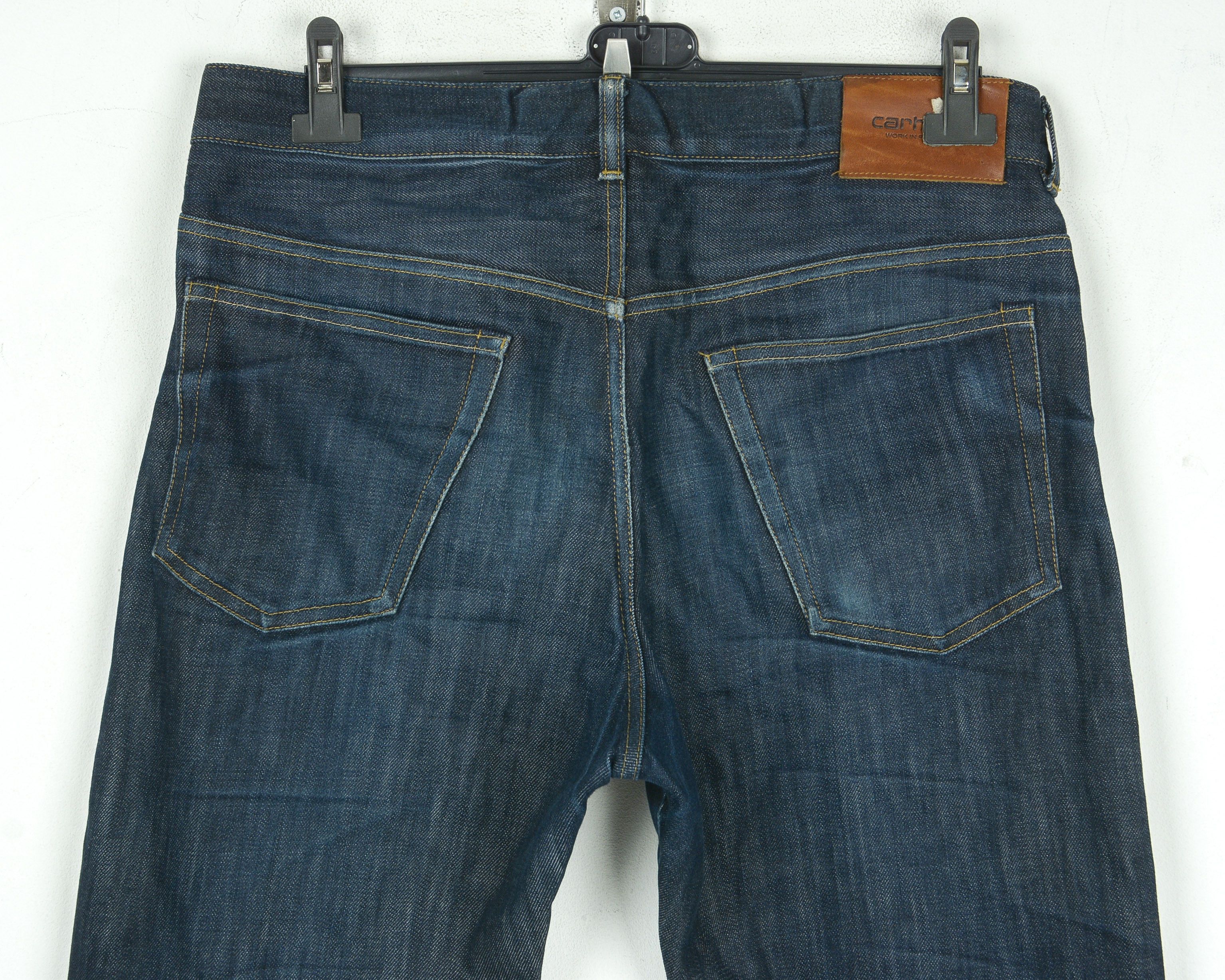 Carhartt × Carhartt Wip Leyton Pant Selvedge Vtg W32 L32 Reg Straight Jeans Denim Size US 32 / EU 48 - 5 Thumbnail