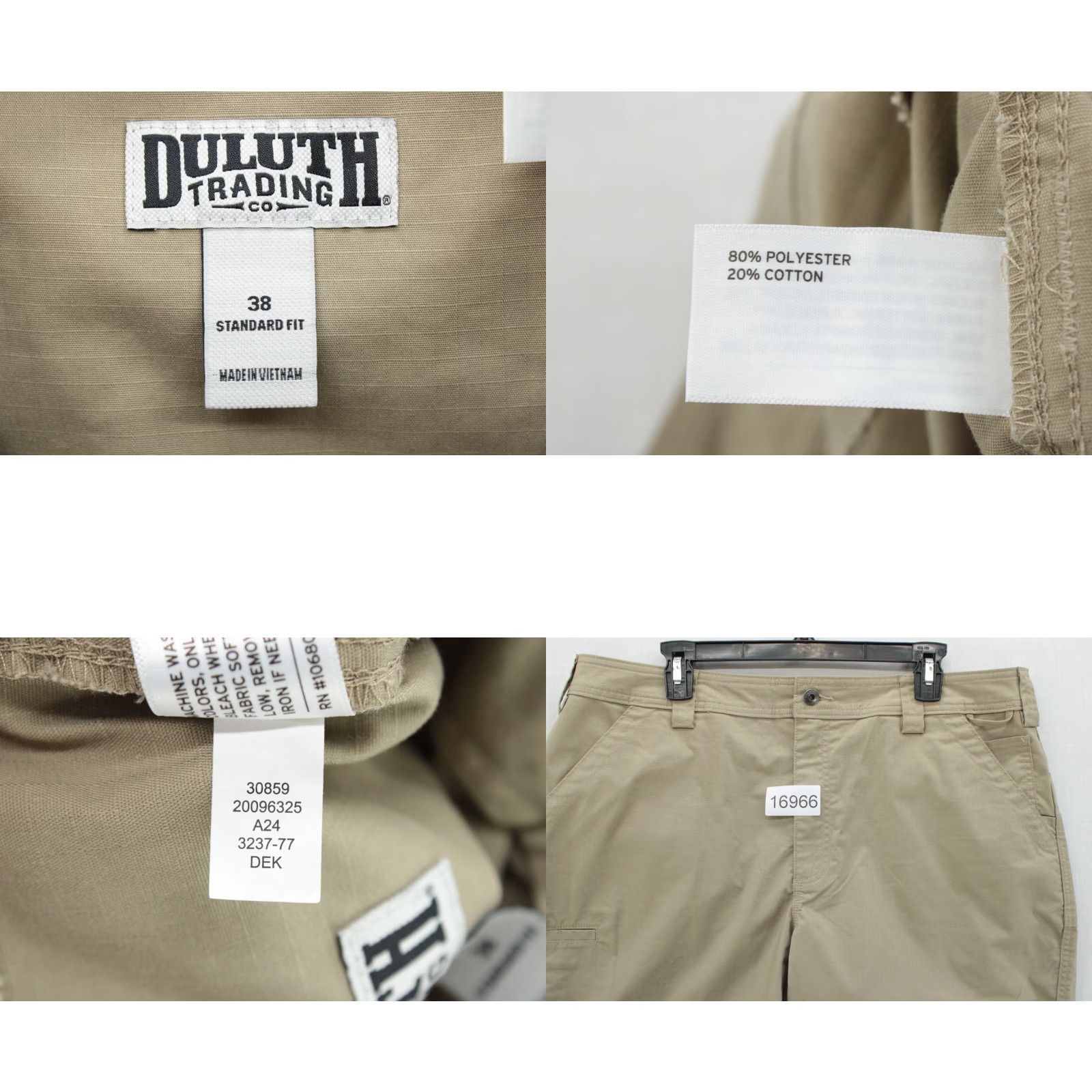 Vintage Duluth Mens Shorts 38 Khaki Ripstop Cargo Work Utility Outdoor Collection Cargo Pocket 38 Beige Clothing Shirt? Size US 38 / EU 54 - 8 Thumbnail