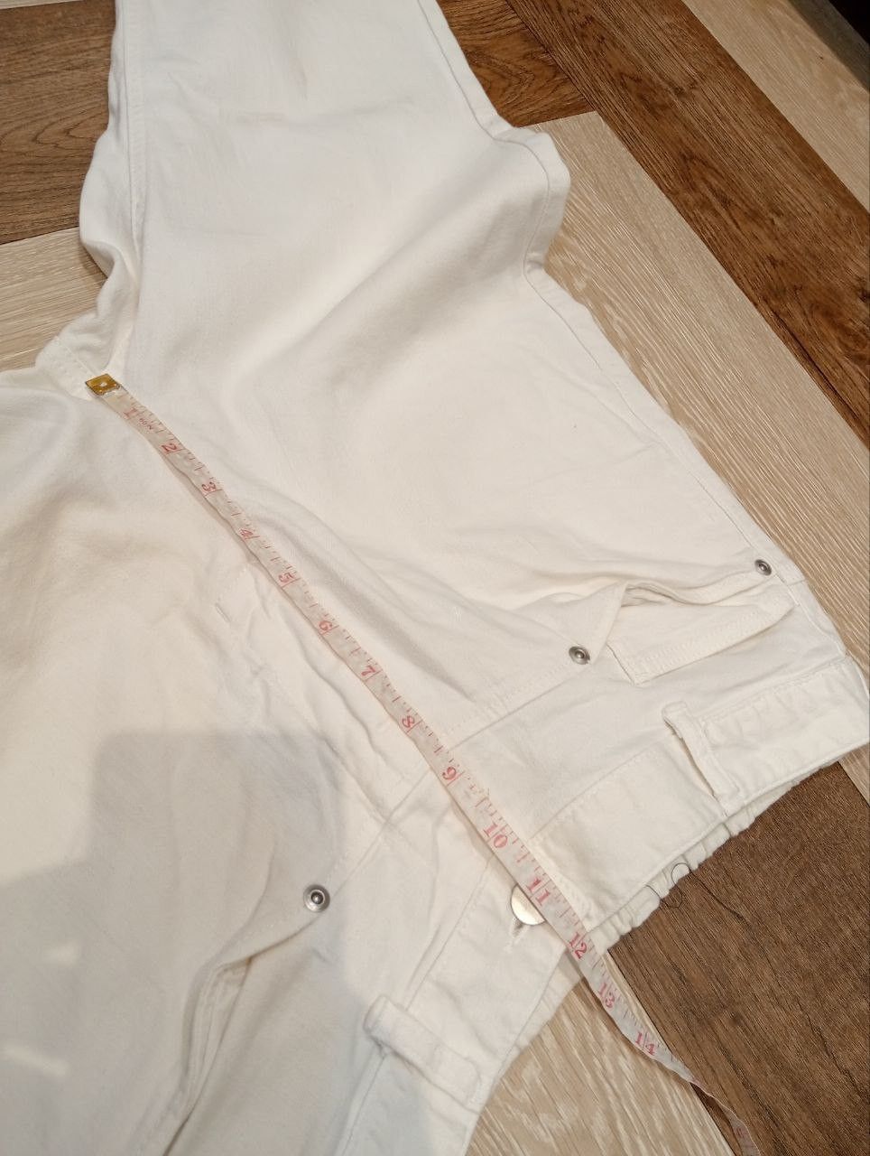 Issey Miyake ISSEY MIYAKE PLANTATION WHITE STRETCH PANTS Size 29" - 10 Thumbnail