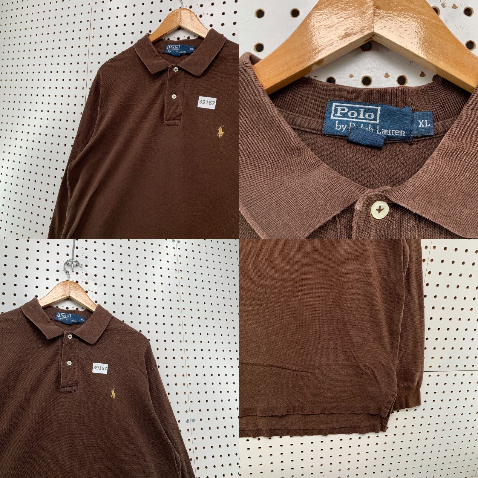 Polo Ralph Lauren VINTAGE Polo Ralph Lauren Collared Shirt Mens XL Brown Long Sleeve Preppy 24x30.5 Mens XL Brown Polo Shirt Mens XL Brown Preppy 90s Size US XL / EU 56 / 4 - 8 Thumbnail