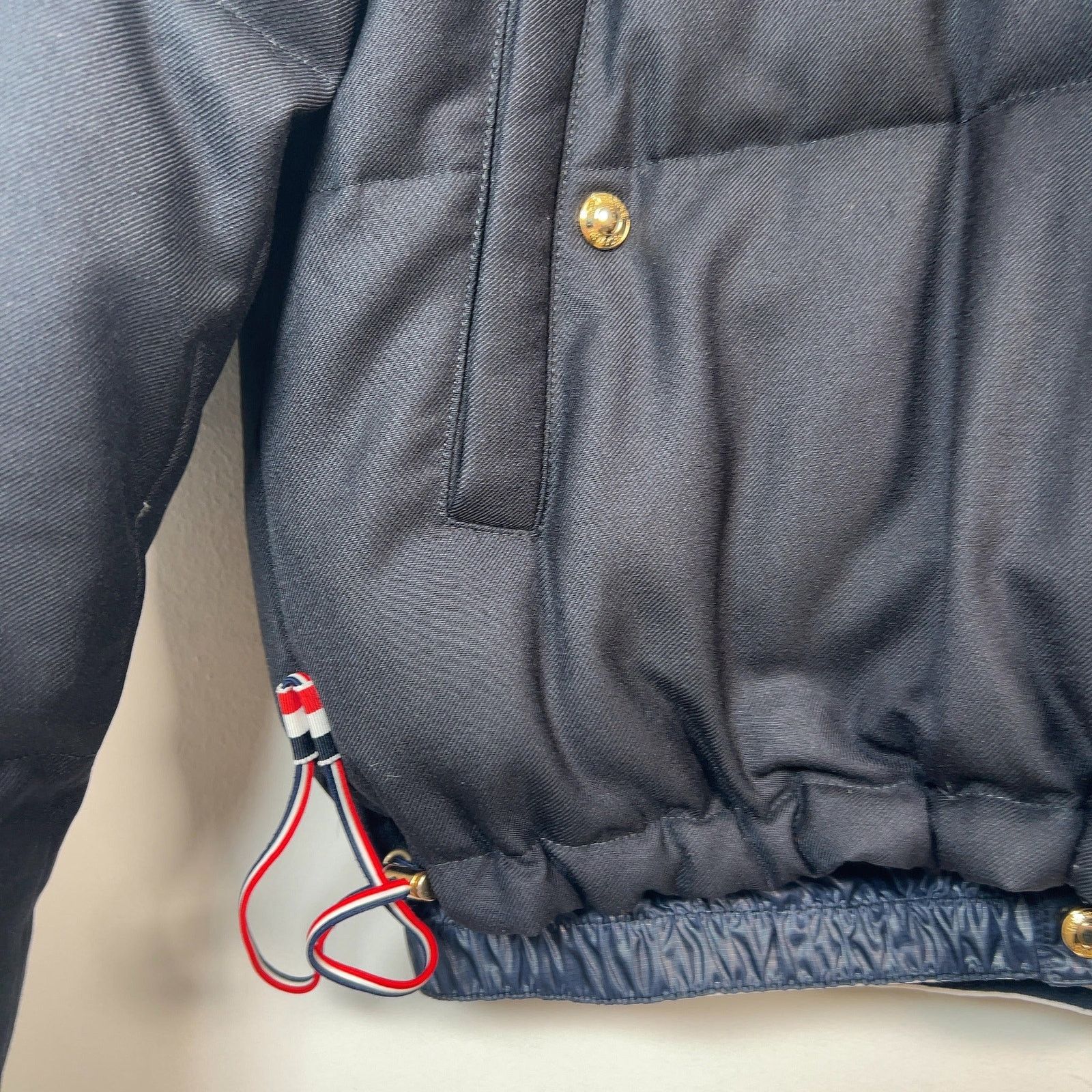 Thom Browne Thom Browne Navy Down Bomber Puffer Jacket Size 3 Size US L / EU 52-54 / 3 - 4 Thumbnail