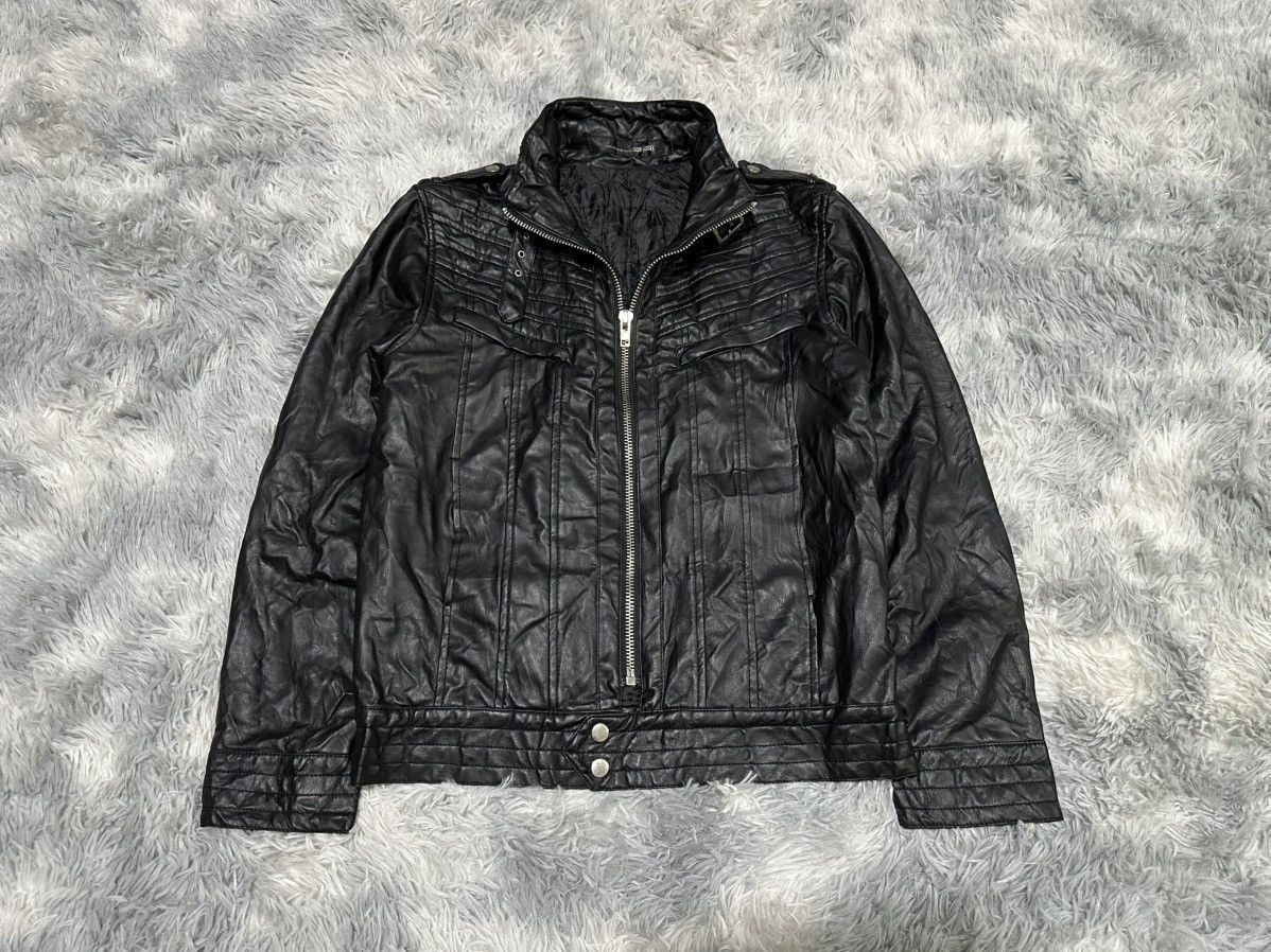 Schlussel 🔥Y2K Archived Schlussel Rider Faux Leather Jacket Size US M / EU 48-50 / 2 - 4 Thumbnail