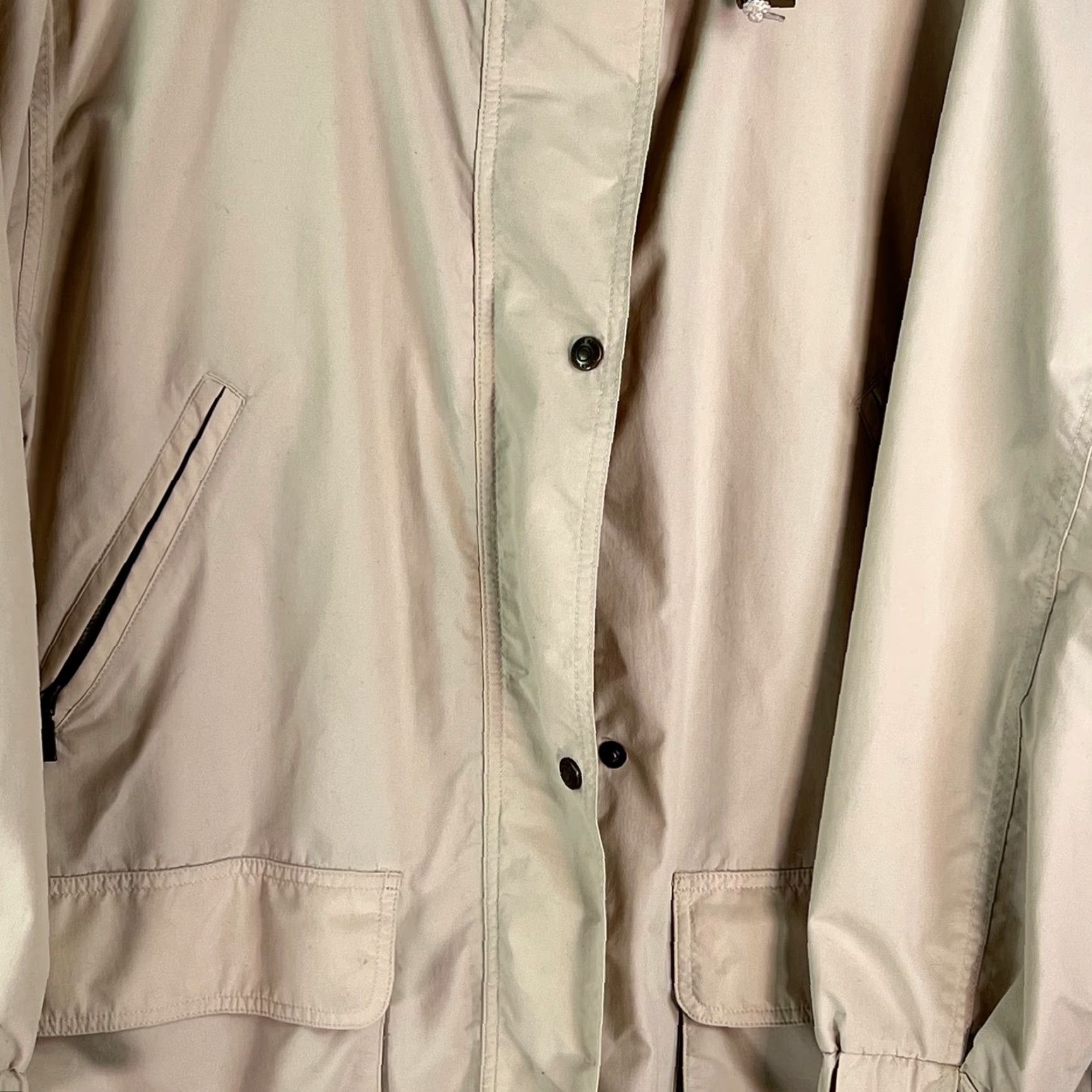 Eddie Bauer Eddie Bauer Women's Windbreaker Jacket Hooded Beige L WeatherEdge Regular Snap Size L / US 10 / IT 46 - 4 Thumbnail