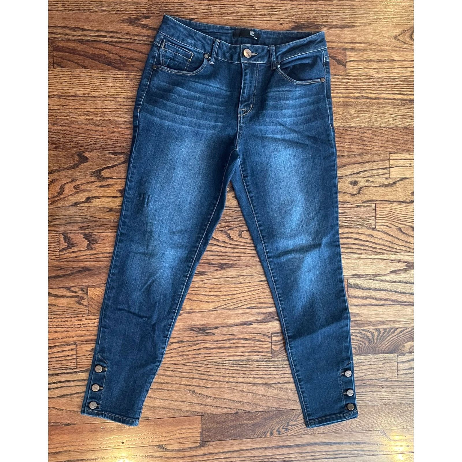 Vintage 1882 Denim Jeans Women Regular Size 6 Dark Wash 28 Waist 26 Inseam Skinny Style CJ8M1316E2 51504 Blue Denim Jeans Size 28" / US 6 / IT 42 - 3 Thumbnail