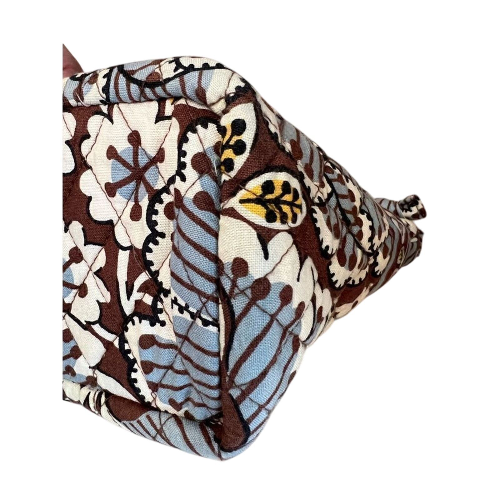 Vera Bradley Vera Bradley Slate Blooms Gabby Quilted Tote Handbag Brown Size ONE SIZE - 5 Thumbnail