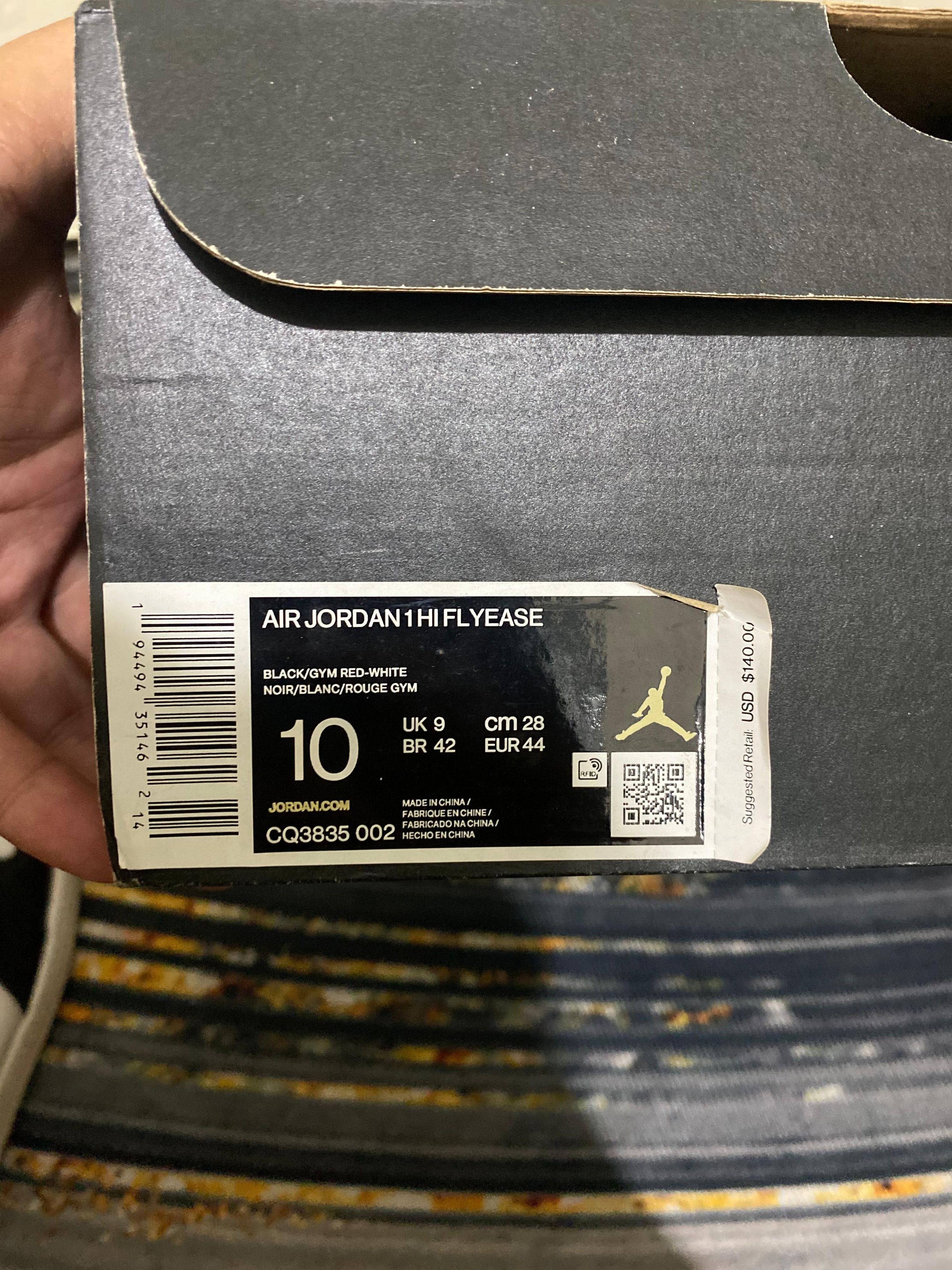 Jordan Brand Air Jordan 1 Hi Flyease Particle Grey Size US 10 / EU 43 - 9 Thumbnail