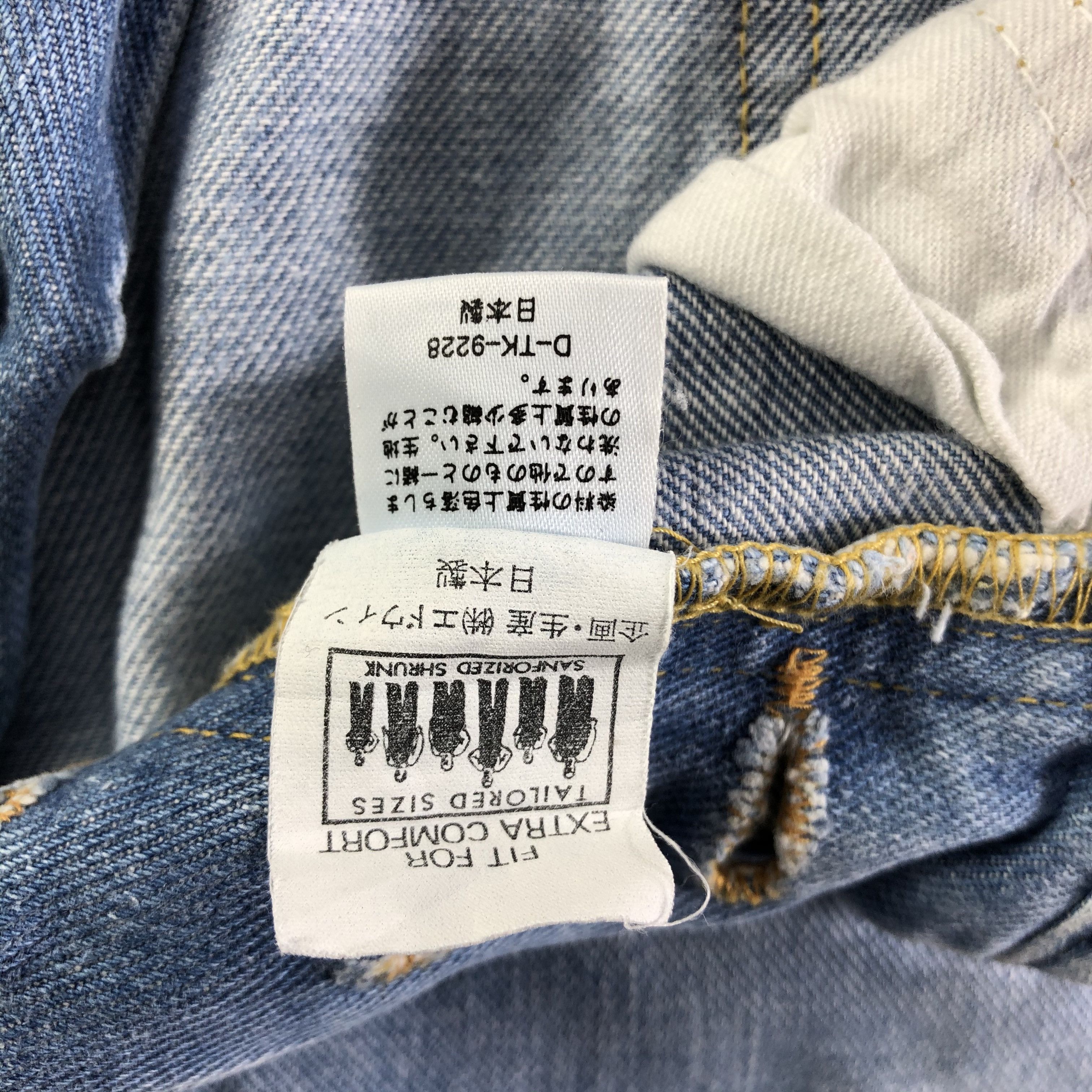 Lee × Vintage Vintage Blue Wash Lee Selvedge Jeans-JM3675 Size 29" - 9 Thumbnail