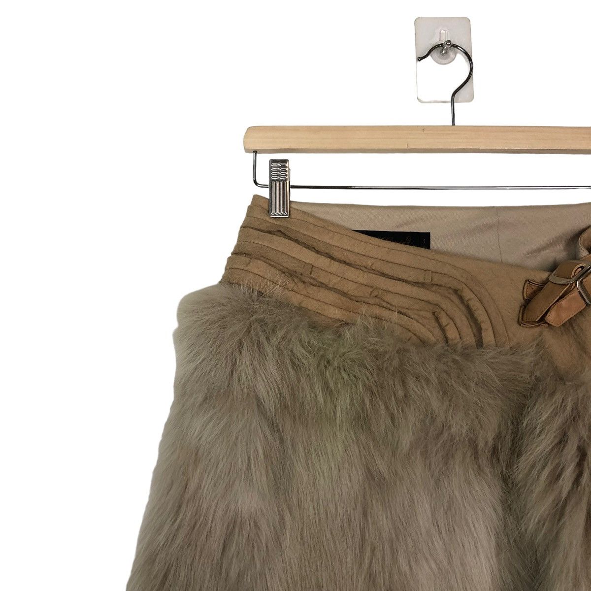 Jun Takahashi 🔥LAST DROP🔥💥LAMB LEATHER MINK FUR SKIRT UNDERCOVER Size 30" / US 8 / IT 44 - 4 Thumbnail
