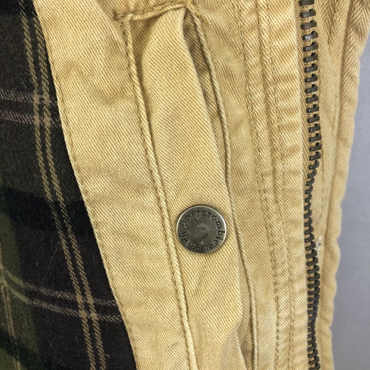 Abercrombie & Fitch Vintage 2000s A&F Zipper Saw Tooth Work Jacket - Faded Size US M / EU 48-50 / 2 - 15 Thumbnail