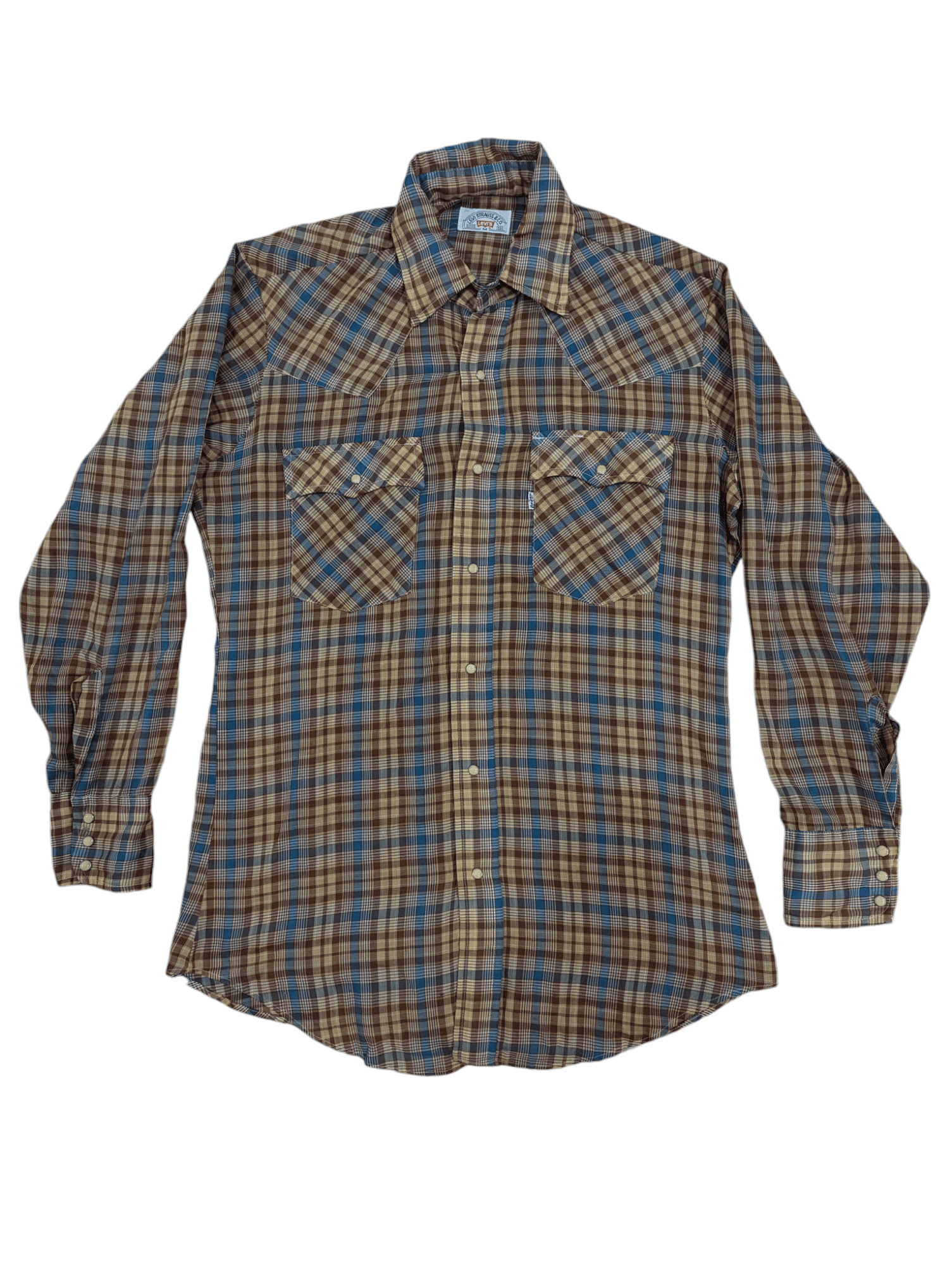 Levi's × Levi's Vintage Clothing Vintage LEVIS Double Pocket Pearl Snap Button Shirt SIZE M Size US M / EU 48-50 / 2 - 1 Thumbnail