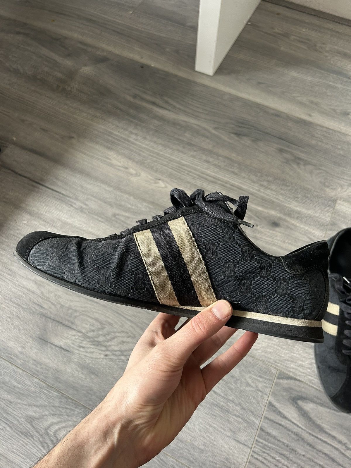Gucci Vintage GG Monogram Sneakers Size US 10.5 / EU 43-44 - 6 Thumbnail