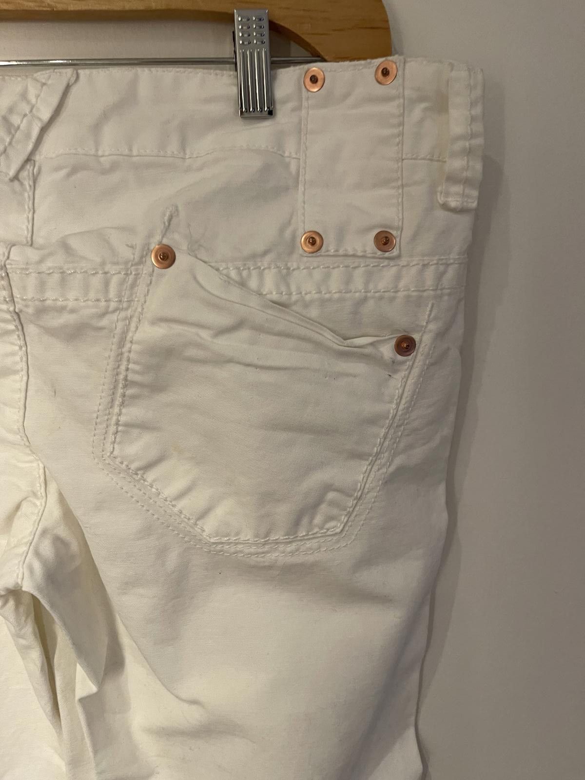 M.E. Sport M&S white authentic cropped demin jeans Size 41" - 3 Thumbnail