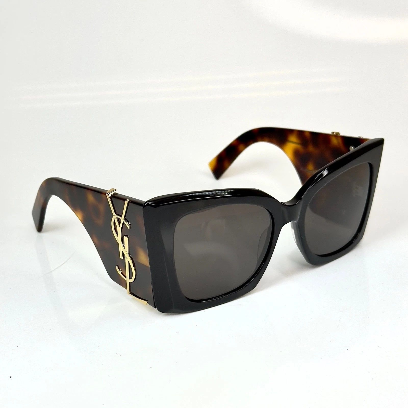 Yves Saint Laurent SAINT LAURENT BLAZE YSL 119 SLM119 003 Black Brown Sunglass Size ONE SIZE - 9 Thumbnail