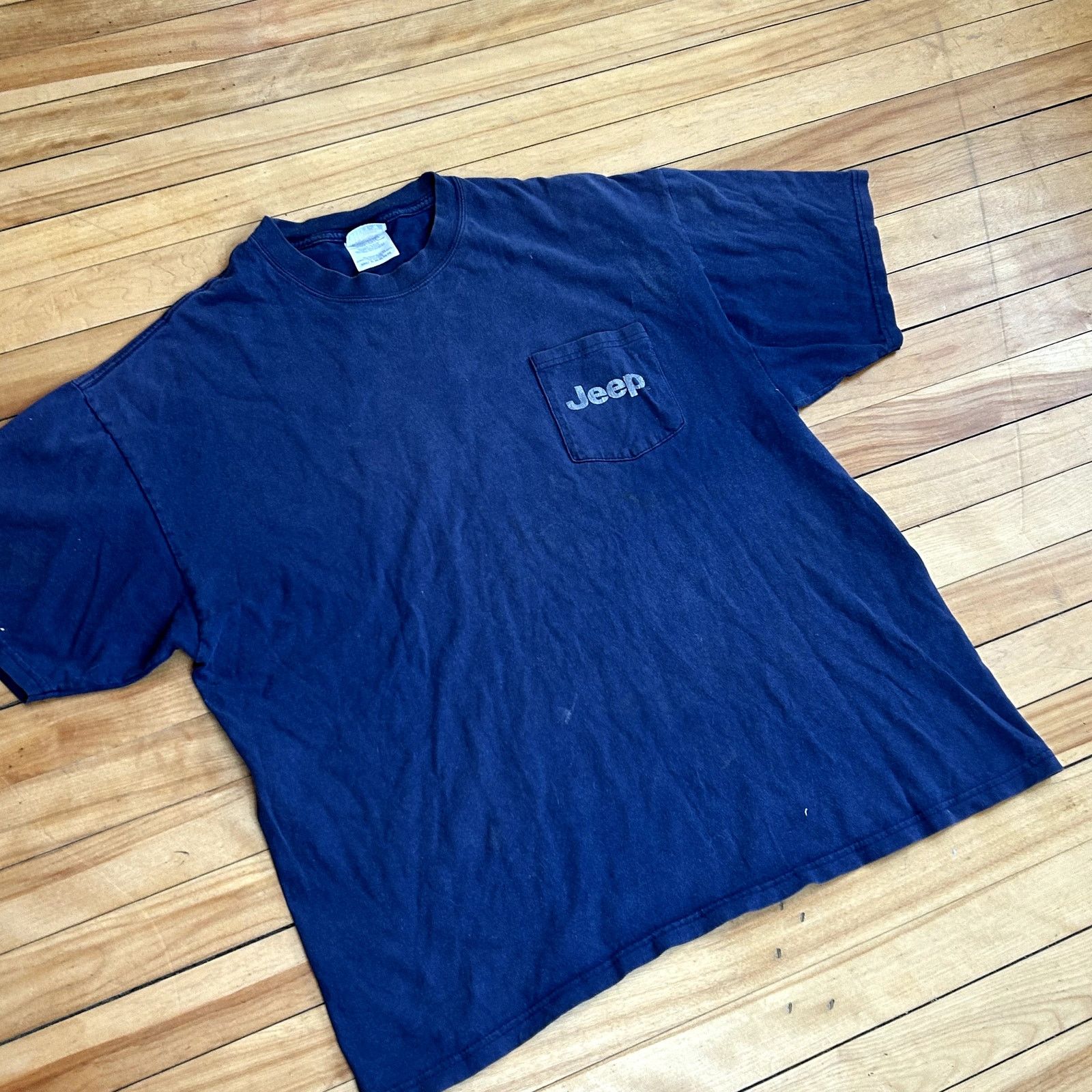 Hanes Y2K Blue Jeep T-Shirt XL Size US XL / EU 56 / 4 - 4 Thumbnail