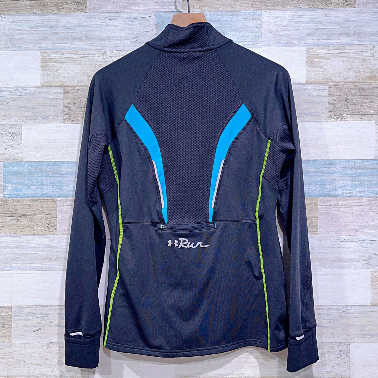 Under Armour Under Armour Run Fitted Running Jacket Black Blue Womens M Size M / US 6-8 / IT 42-44 - 4 Thumbnail