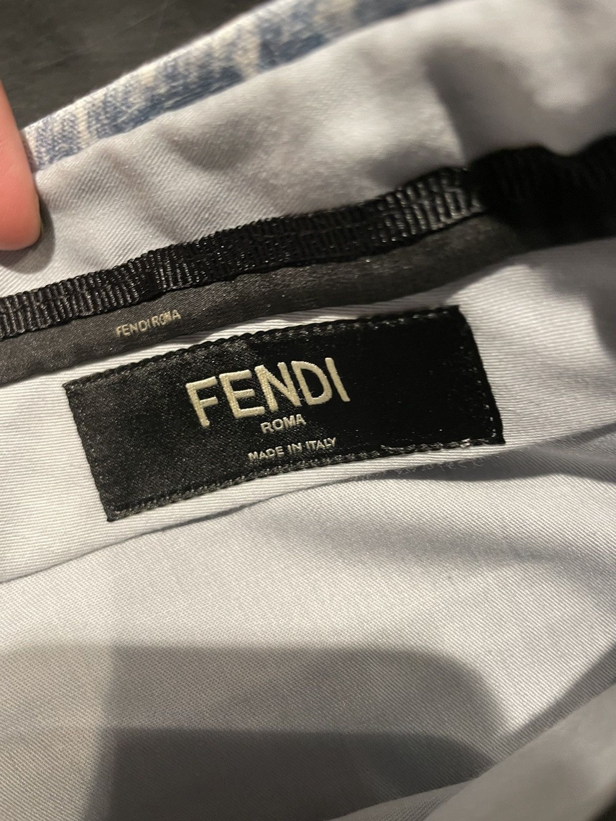 Fendi Blue FF linen shorts Size US 37 - 6 Thumbnail