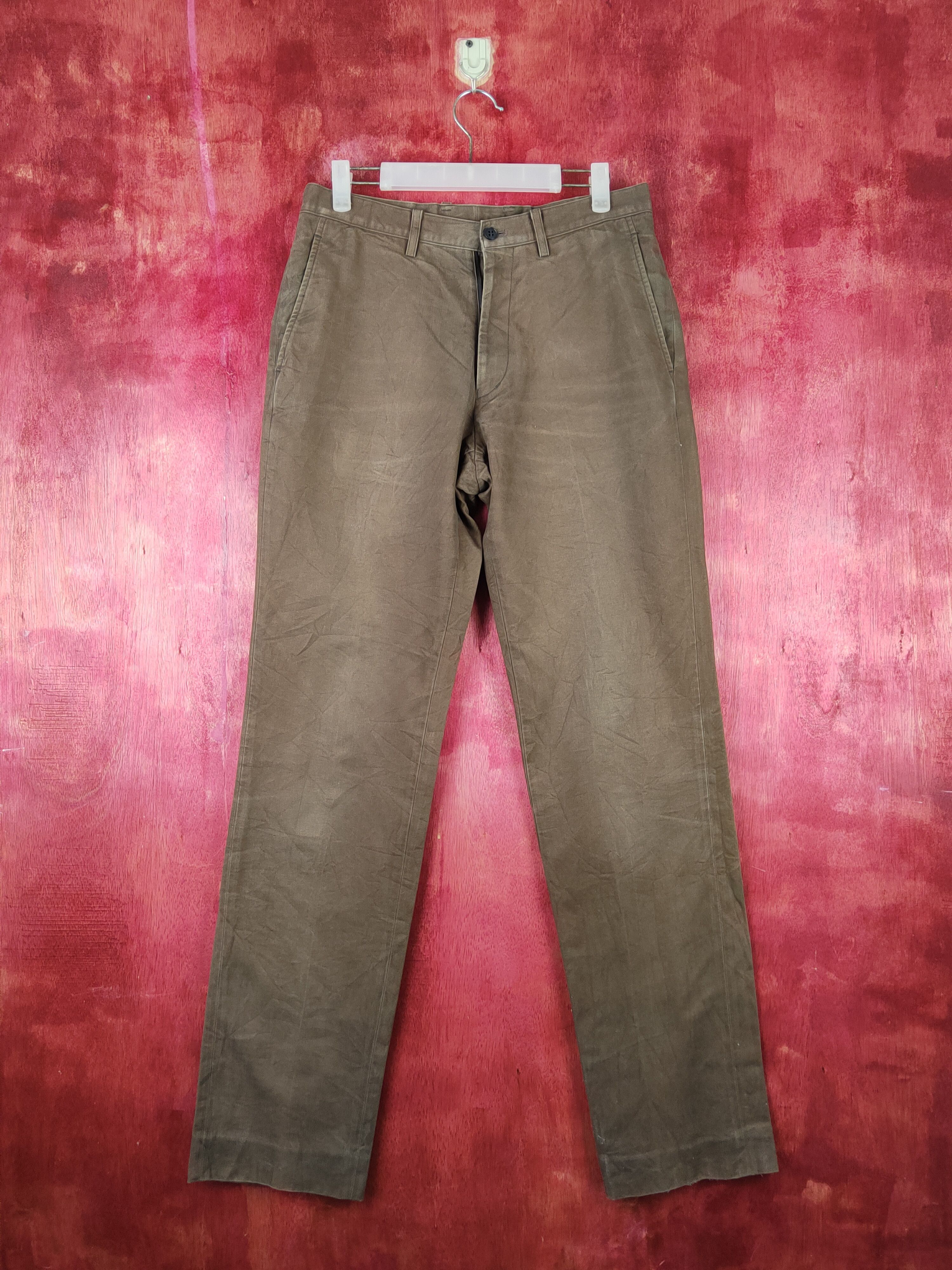 Japanese Brand × Vintage Japanese Brand Dark Brown vintage Casual Pants #S1427 Size US 31 - 1 Thumbnail