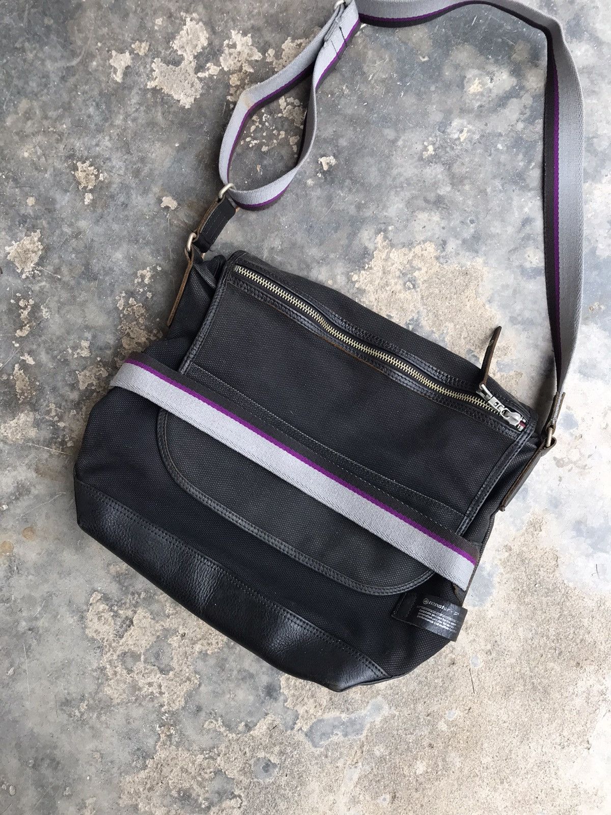 masterpiece Sling Cotton/Half leather Bag