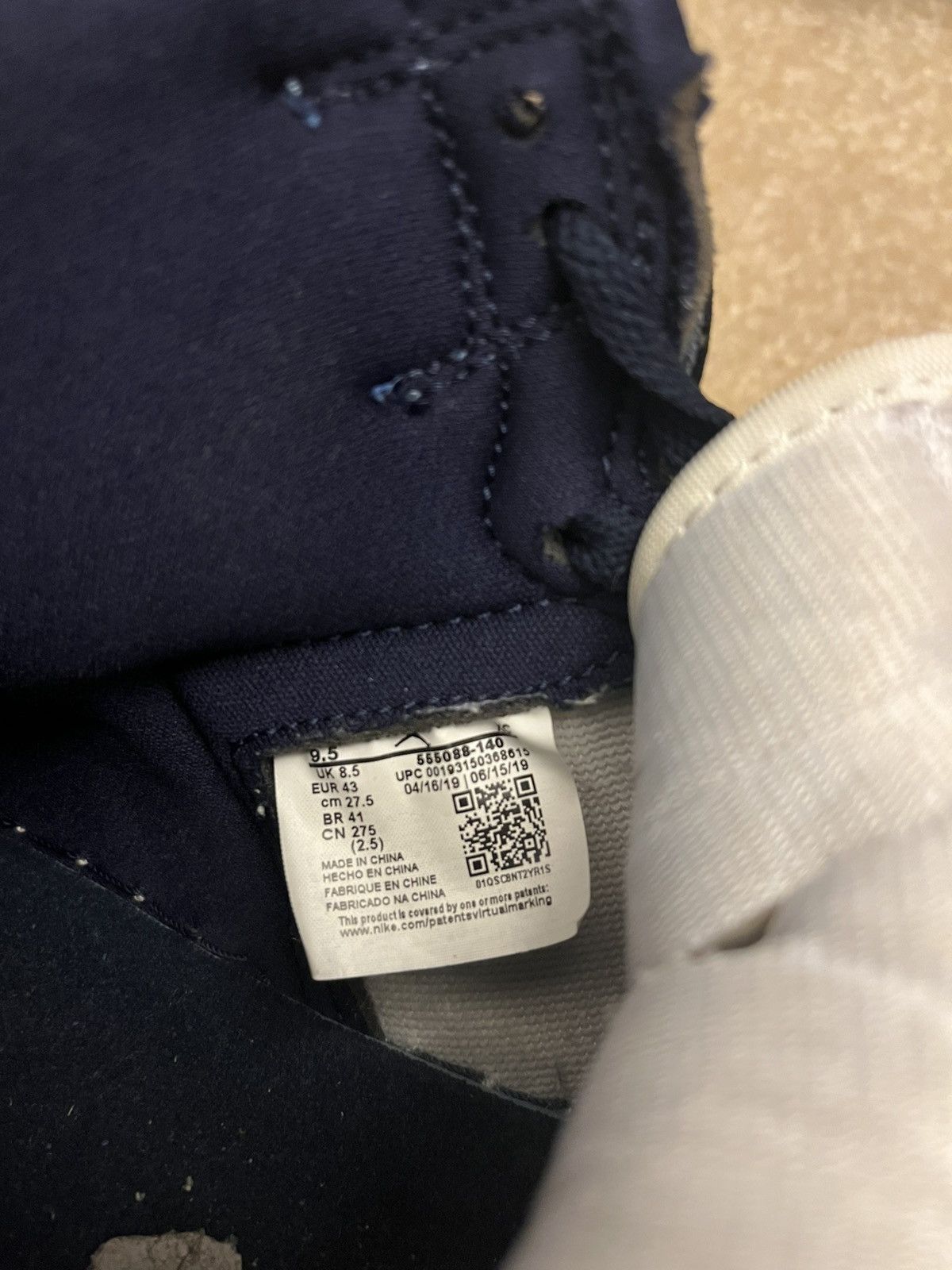 Jordan Brand × Nike Jordan 1 high Obsidian Size US 9.5 / EU 42-43 - 5 Thumbnail