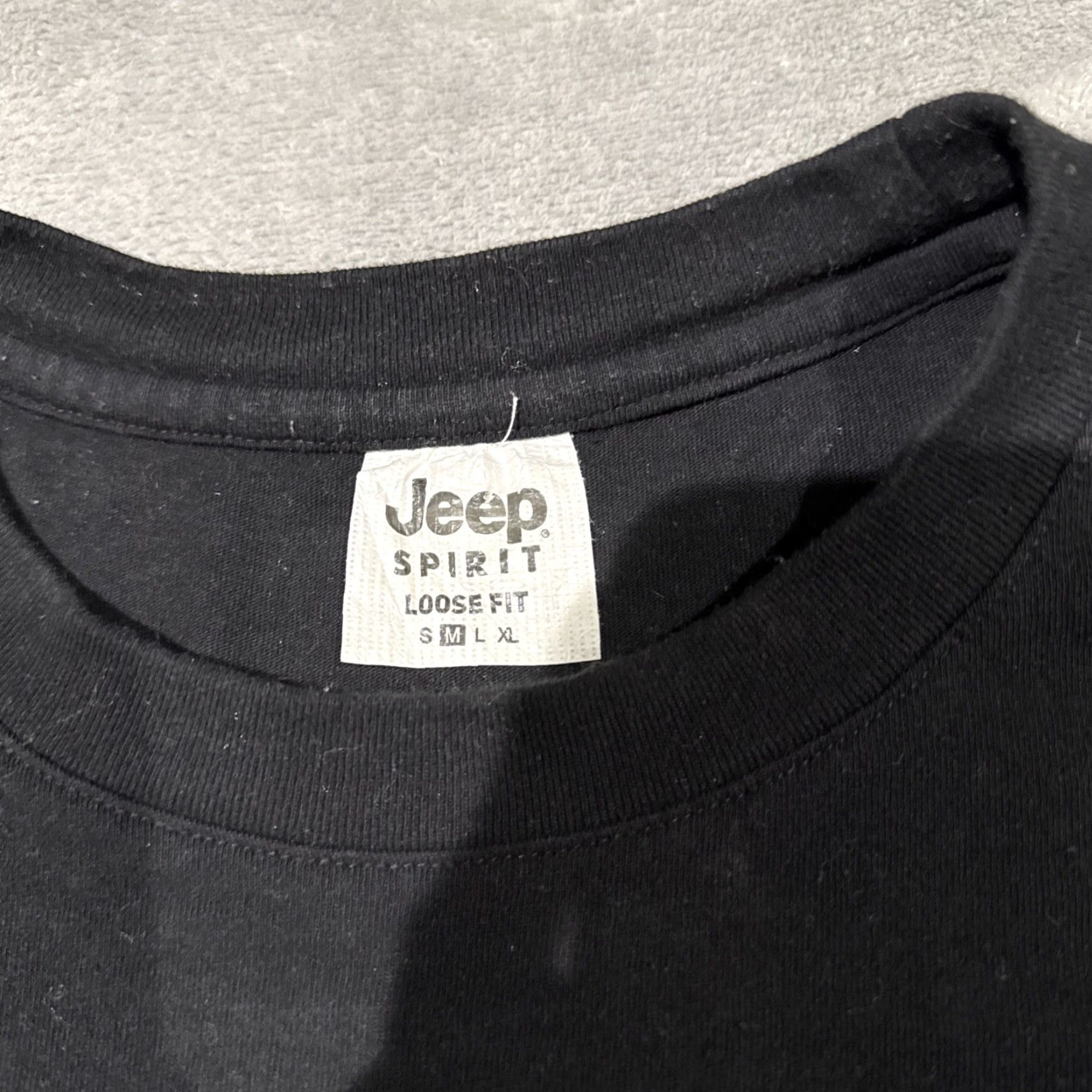 Jeep Jeep Spirit T Shirt Mens Size Medium Black Heritage Embroidered Patch Shirt Men Size US M / EU 48-50 / 2 - 3 Thumbnail