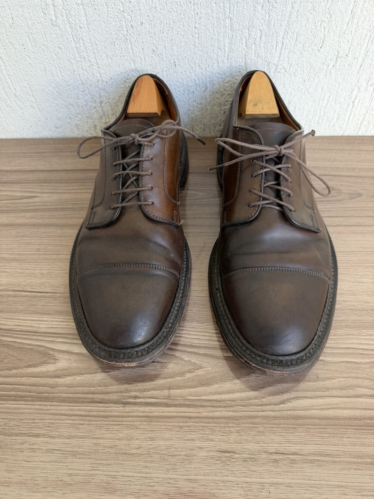 Alden Shell cordovan cap toe derby Size US 9 / EU 42 - 3 Thumbnail