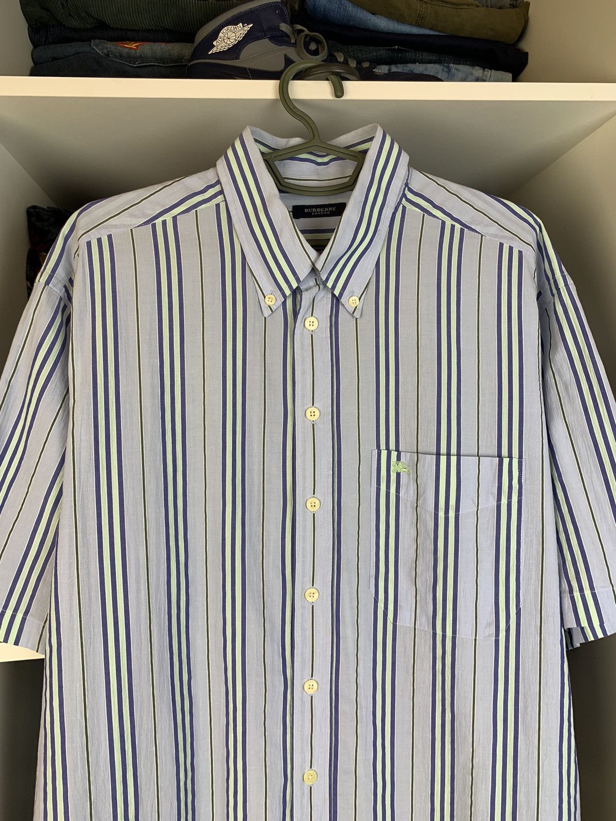 Burberry Burberry London Button Up Short Sleeve Shirt Size US XL / EU 56 / 4 - 2 Thumbnail