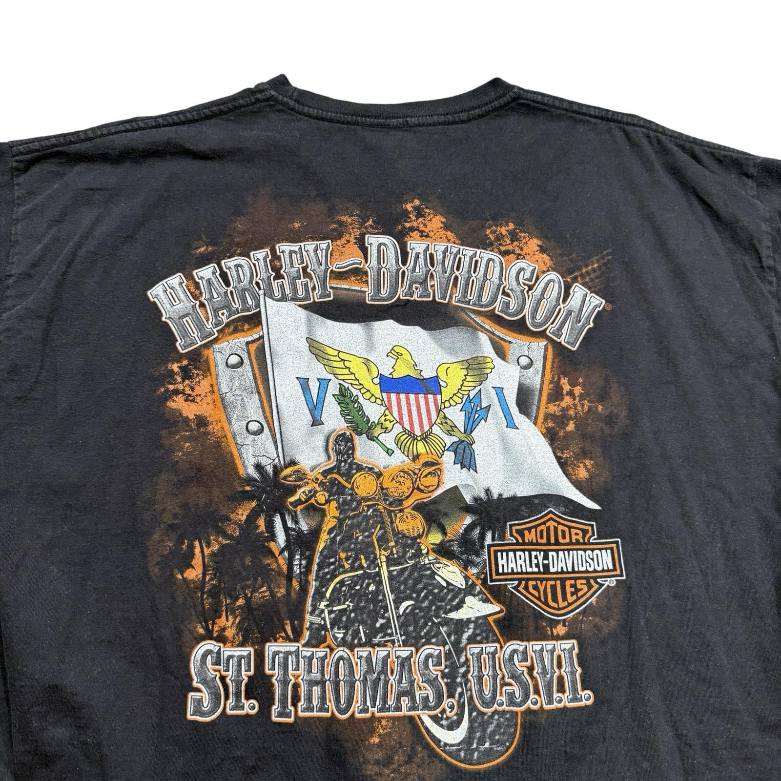 Harley Davidson Harley-Davidson Motorcycles St. Thomas Vintage T-Shirt Size US XXL / EU 58 / 5 - 3 Thumbnail