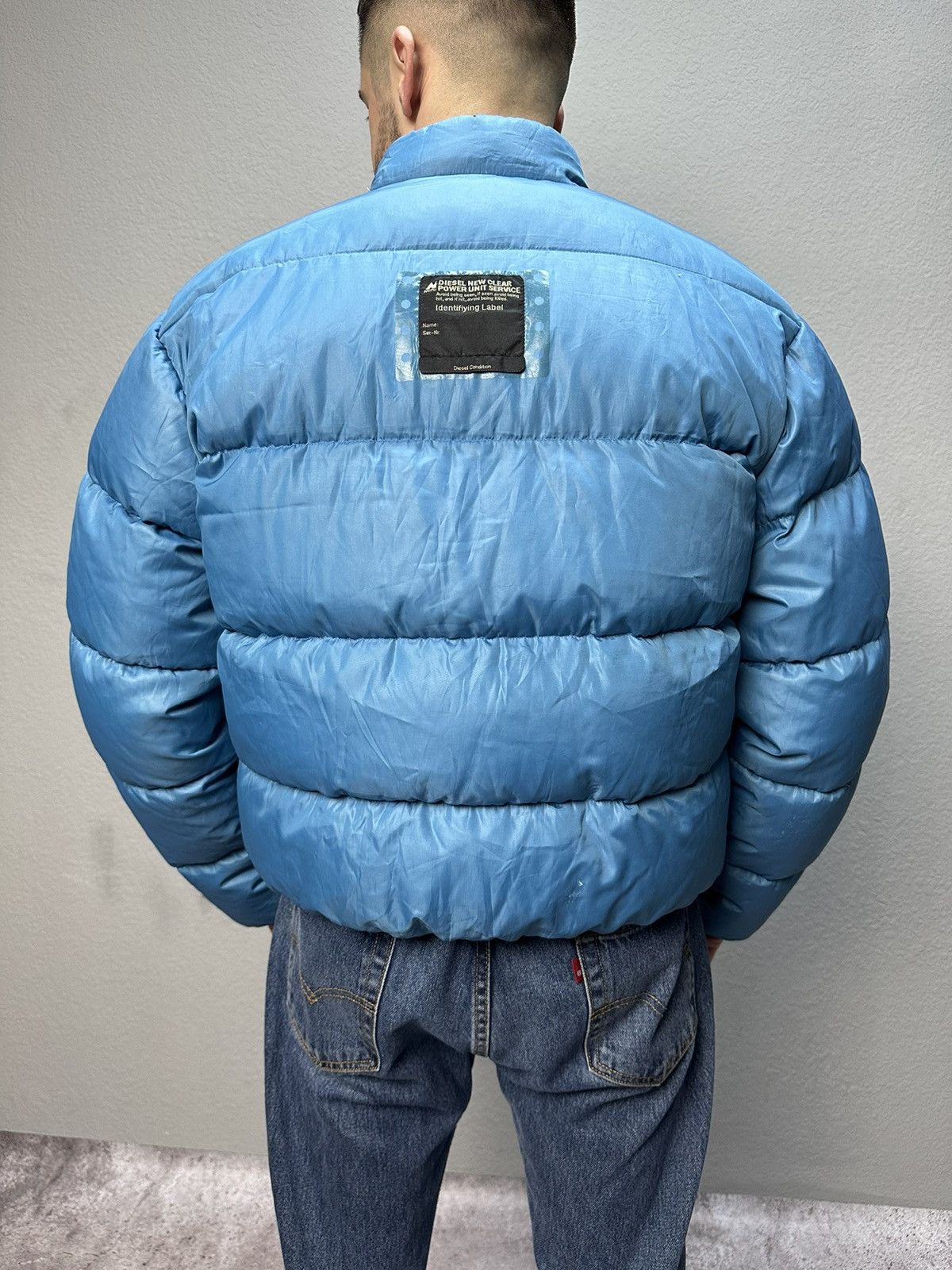 Diesel Vintage Diesel Bomber Puffer Jacket Cropped 90’s Blue Size US M / EU 48-50 / 2 - 13 Thumbnail