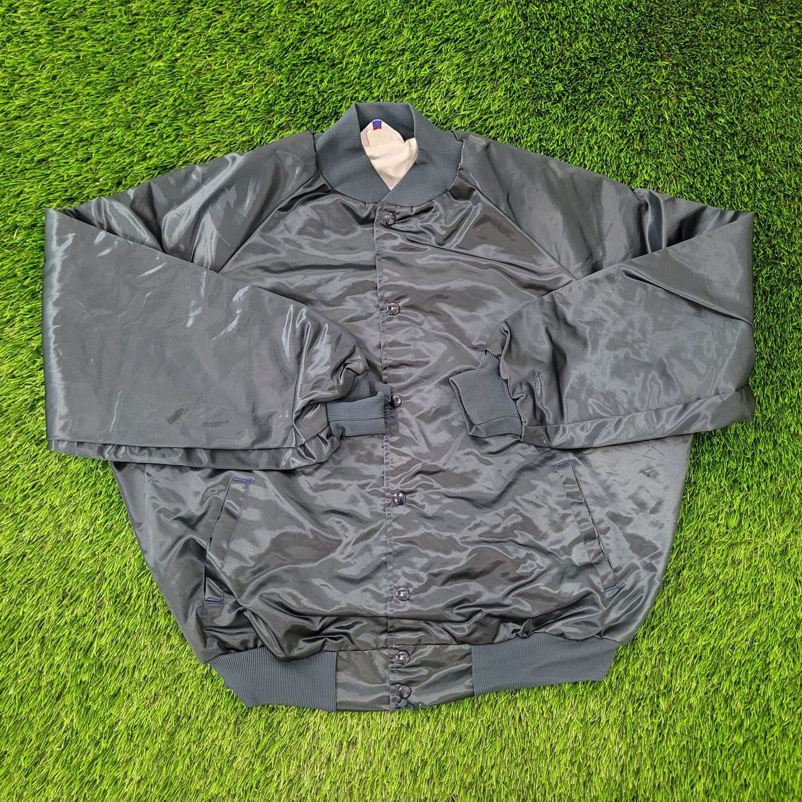 Vintage VTG 90s West-Ark Satin Bomber Jacket 2XL Baggy Boxy USA Made Size US XXL / EU 58 / 5 - 1 Thumbnail