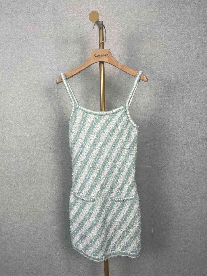 Chanel Chanel Mint Green Sleeveless Dress - dmc Size US XS / EU 42 / 0 - 1 Thumbnail