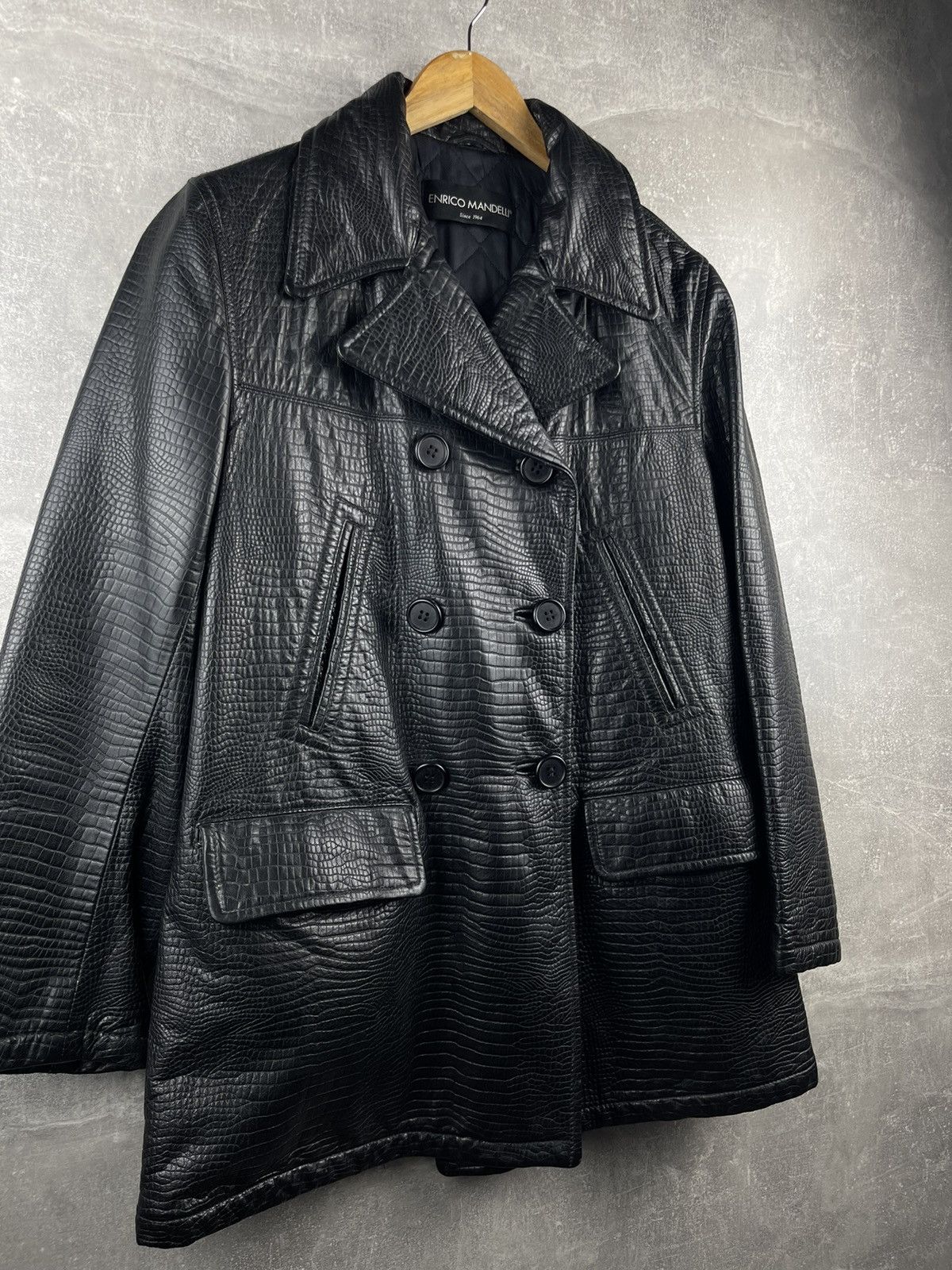 Mandelli Enrico Mandelli Real Fur Leather Doublebreatsed Jacket Coat Size US M / EU 48-50 / 2 - 6 Thumbnail