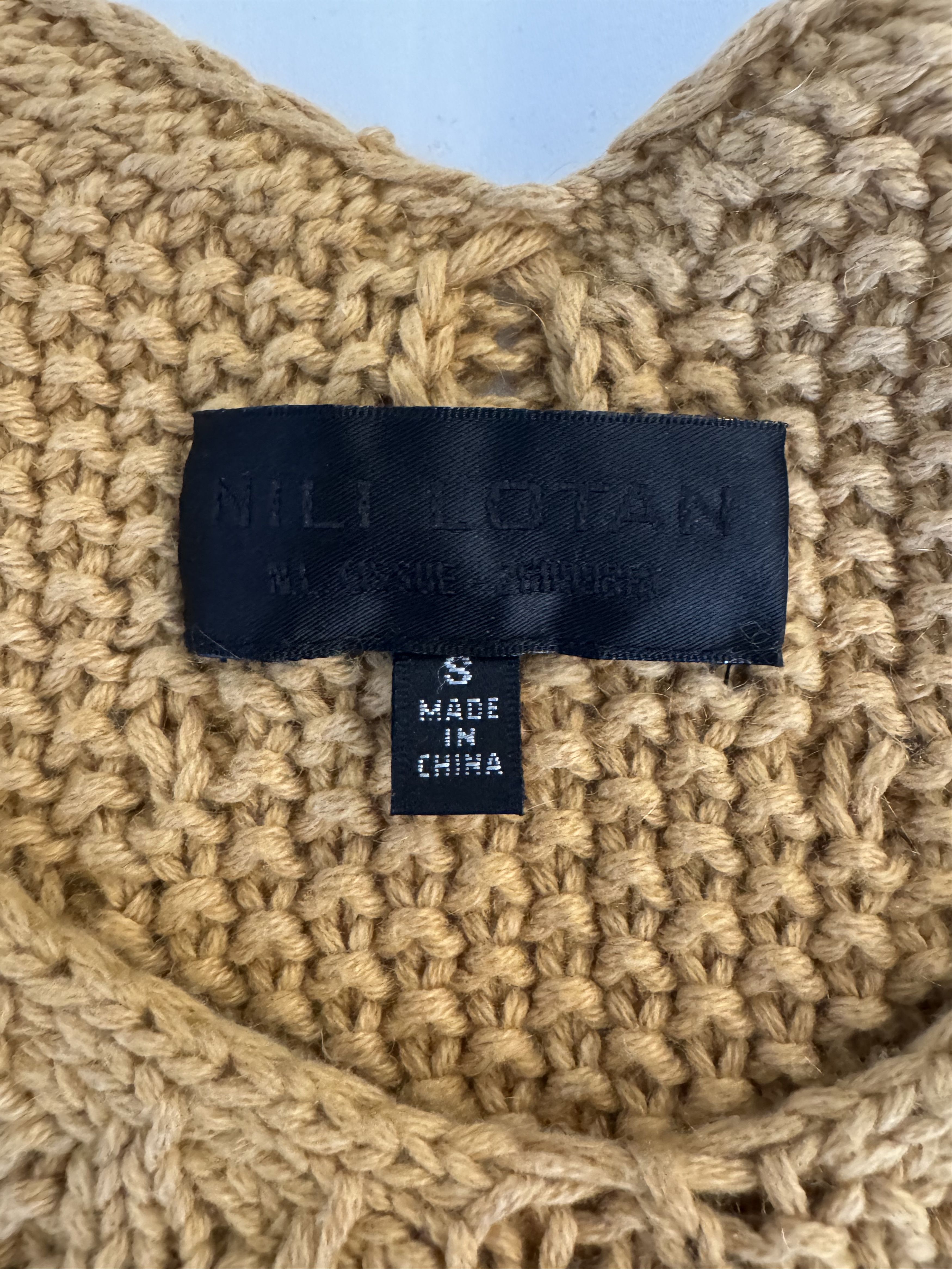 Nili Lotan Nili Lotan Dakota Cashmere Silk Cable Knit Tank Size S / US 4 / IT 40 - 7 Thumbnail