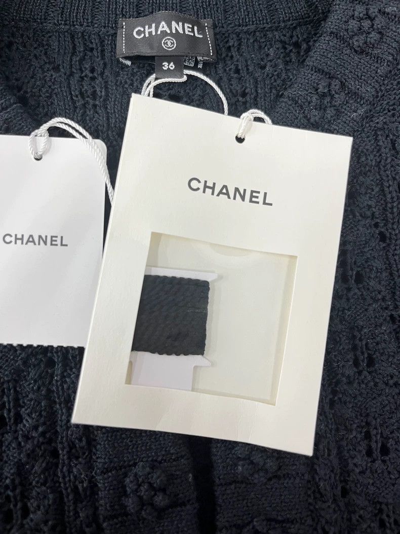Chanel Chanel 24P new black three-dimensional embossed flower kni Size XS / US 0-2 / IT 36-38 - 4 Thumbnail