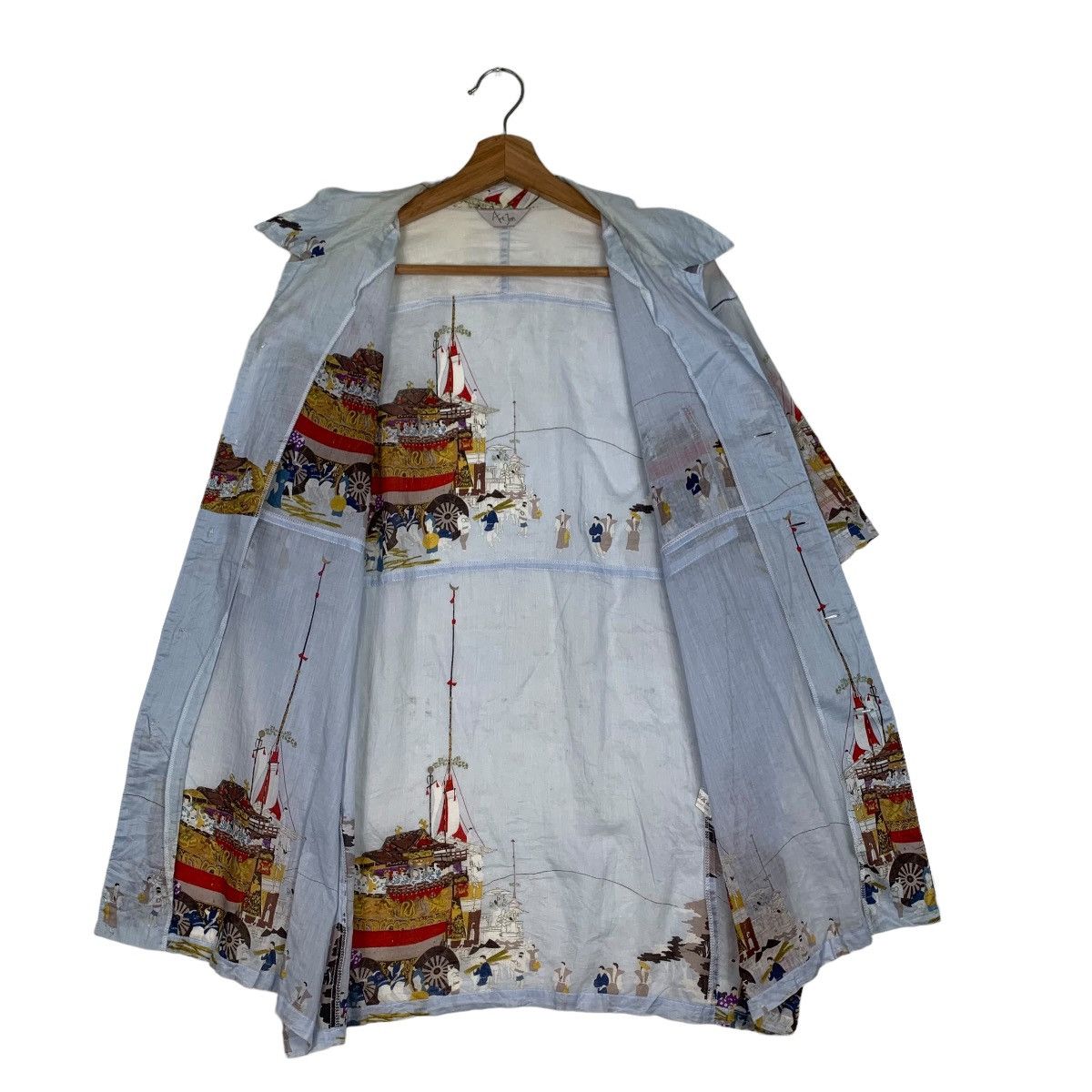 Vintage ART JINN Cotton Shirt #0162-C8 Size US L / EU 52-54 / 3 - 12 Thumbnail
