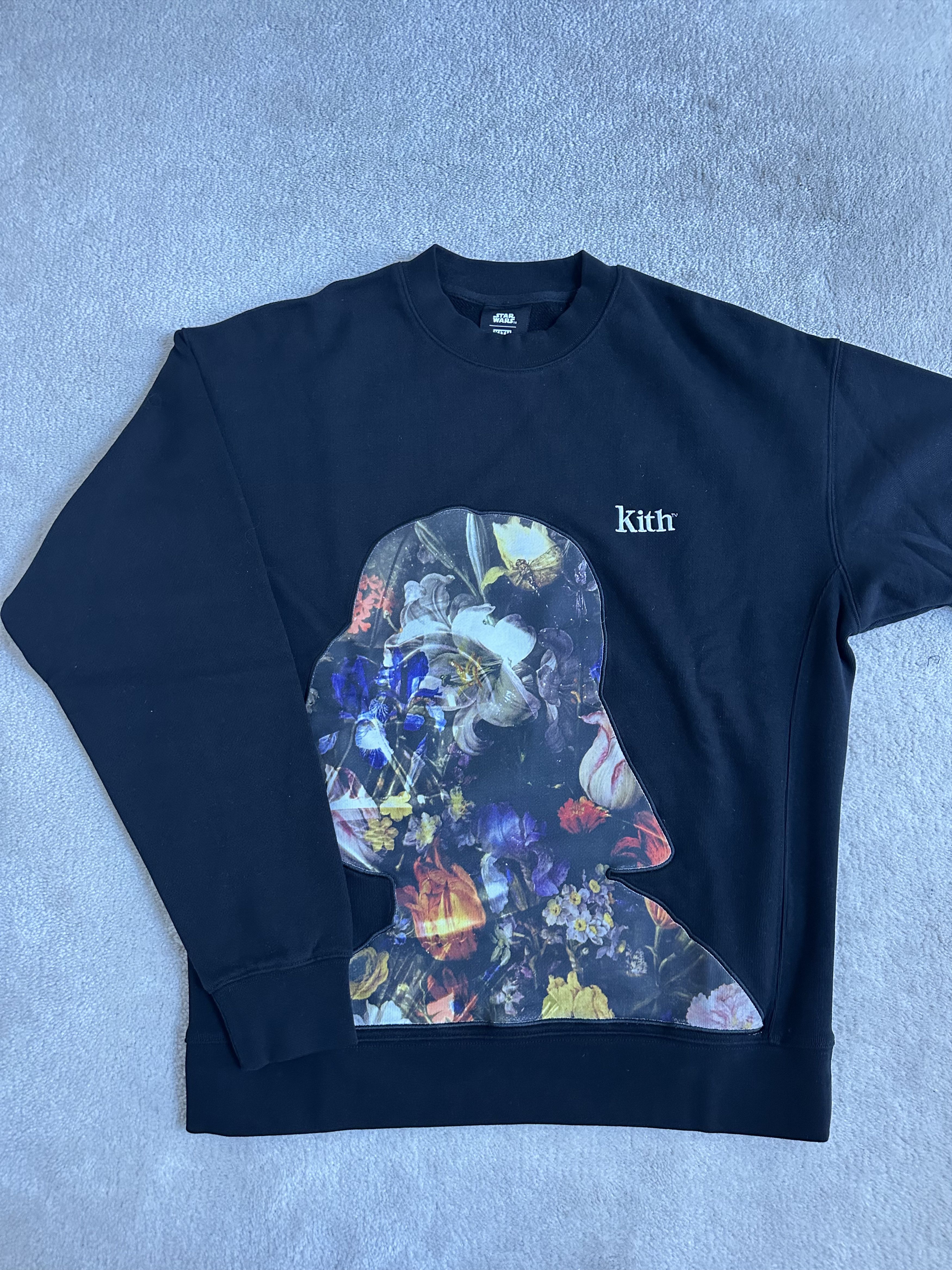 Kith Kith x Star Wars Floral Vader Crewneck - Black Size US S / EU 44-46 / 1 - 1 Thumbnail