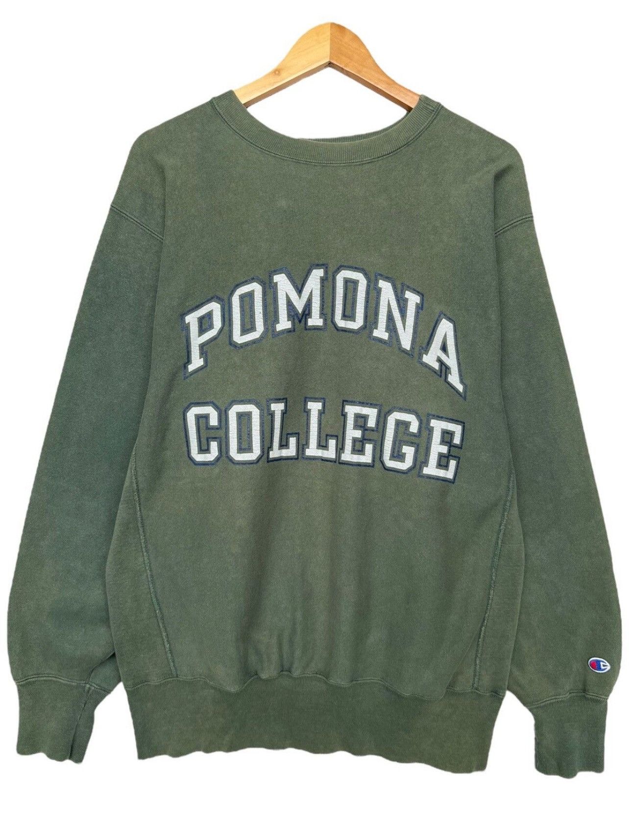 Champion Vintage 90s Pomona Collage Champion Reverse Weave Sweatshirt Size US L / EU 52-54 / 3 - 1 Thumbnail