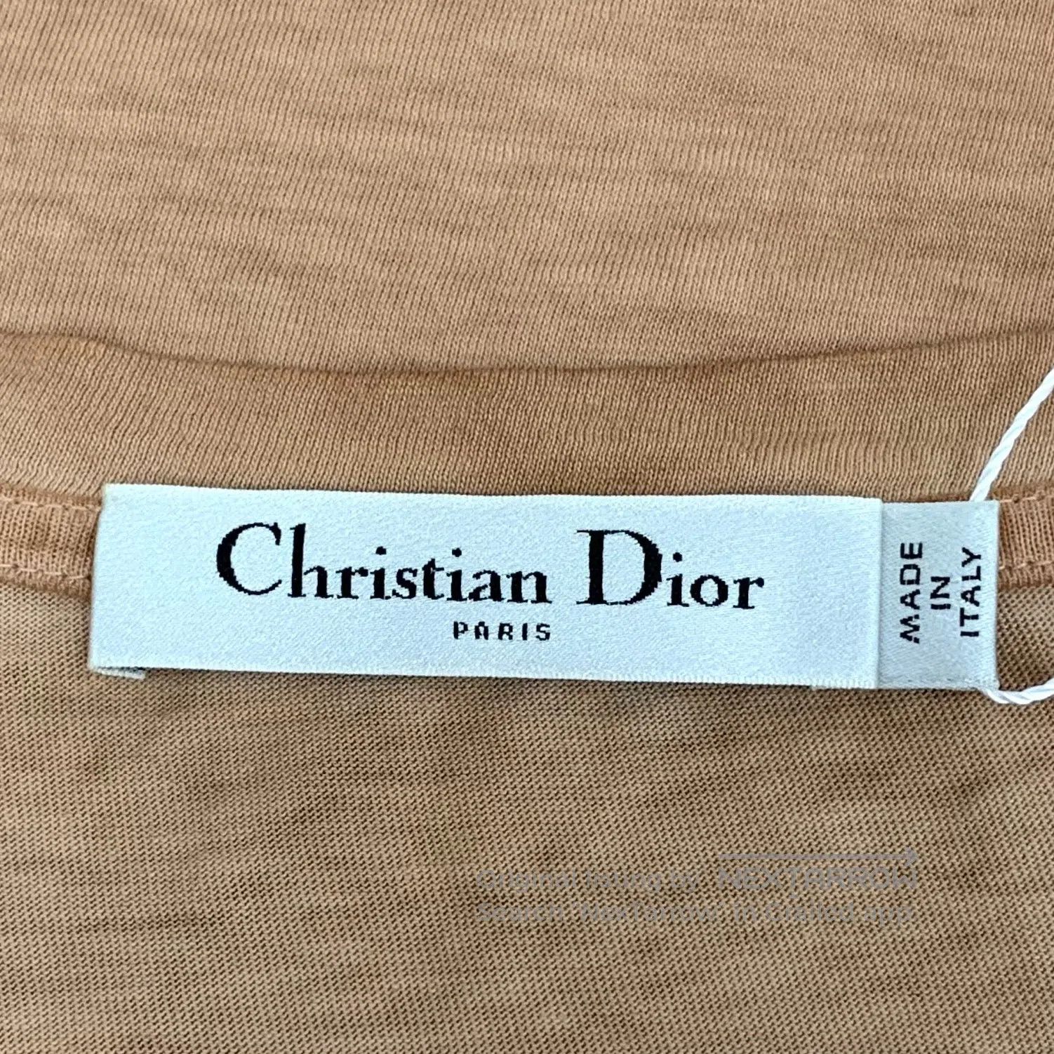 Dior Dior Brown Logo Printed Cotton Round Neck Short Sleeve T-S Size US M / EU 48-50 / 2 - 5 Thumbnail