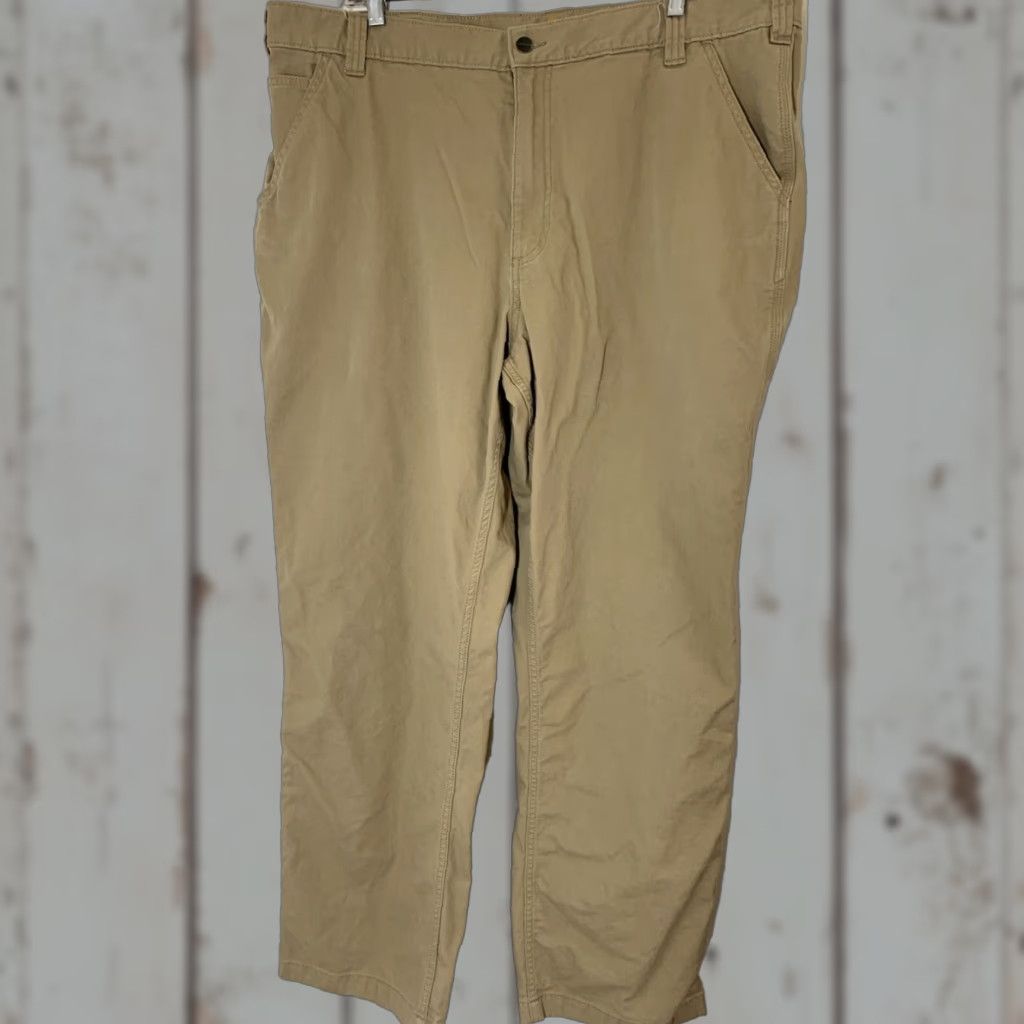 Carhartt Carhartt Relaxed Fit Mens Carpenter Pants 42x32 Beige Size US 42 / EU 58 - 1 Thumbnail