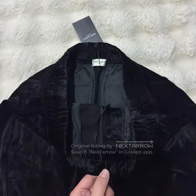 Saint Laurent Paris Saint Laurent Paris size S Velvet Elastic Men's Long Pants Size US 27 - 3 Thumbnail