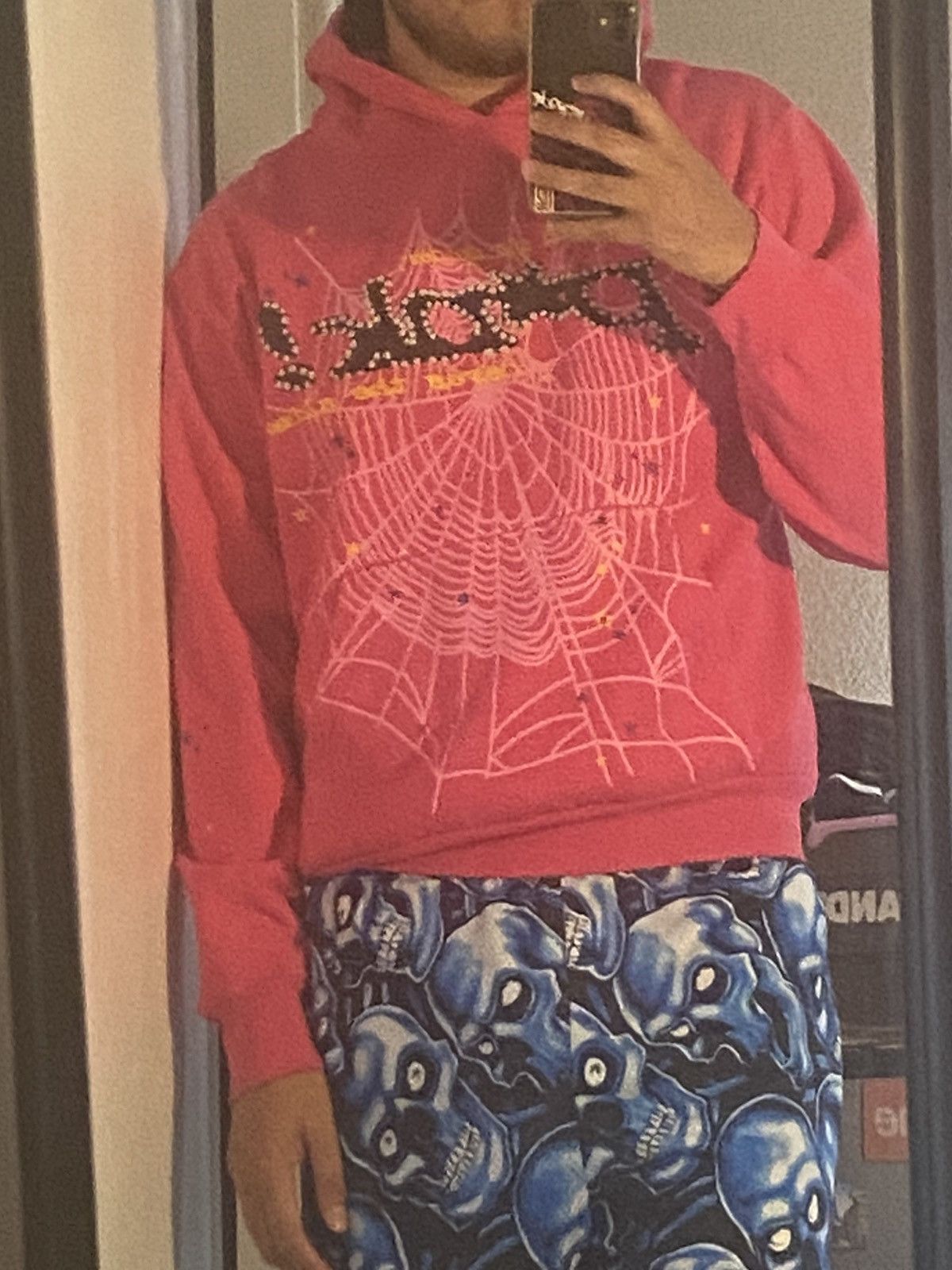 Spider Worldwide SPIDER WORLDWIDE SP5DER PUNK HOODIE PINK Spider Worldwide SPIDER WORLDWIDE SP5DER PUNK HOODIE PINK