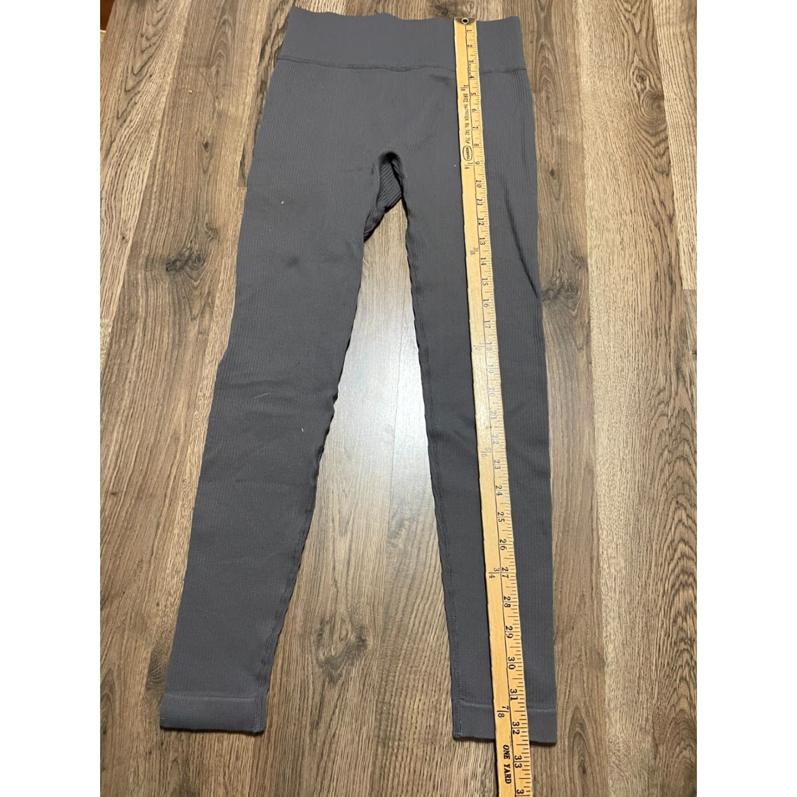 Vintage Pants, Leggings, Women's Small Gray Pull on Size 28" / US 6 / IT 42 - 3 Thumbnail