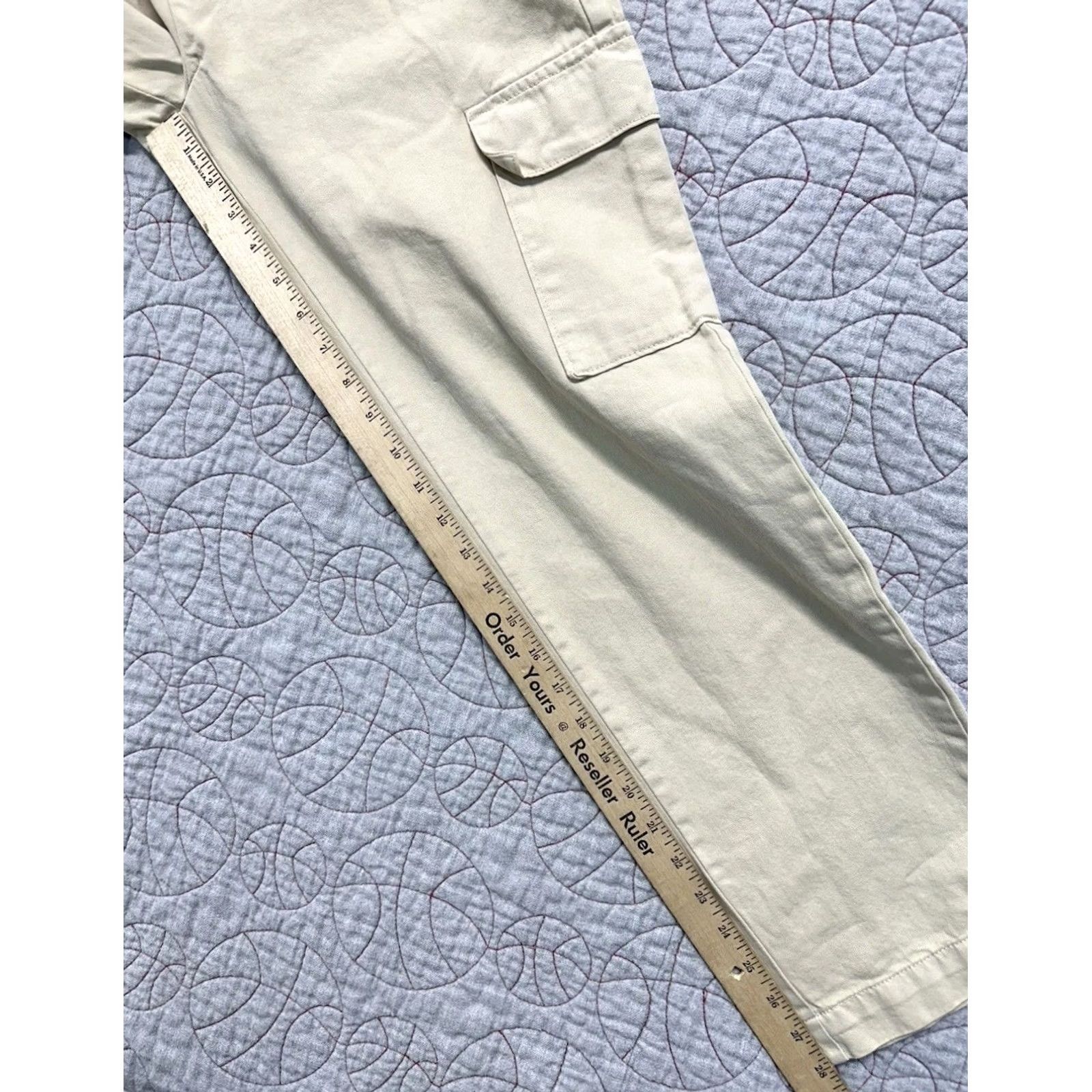 Gap GAP Pant Cargo Twill Tan Tapered Straight Women's Size Small Size 28" / US 6 / IT 42 - 7 Thumbnail