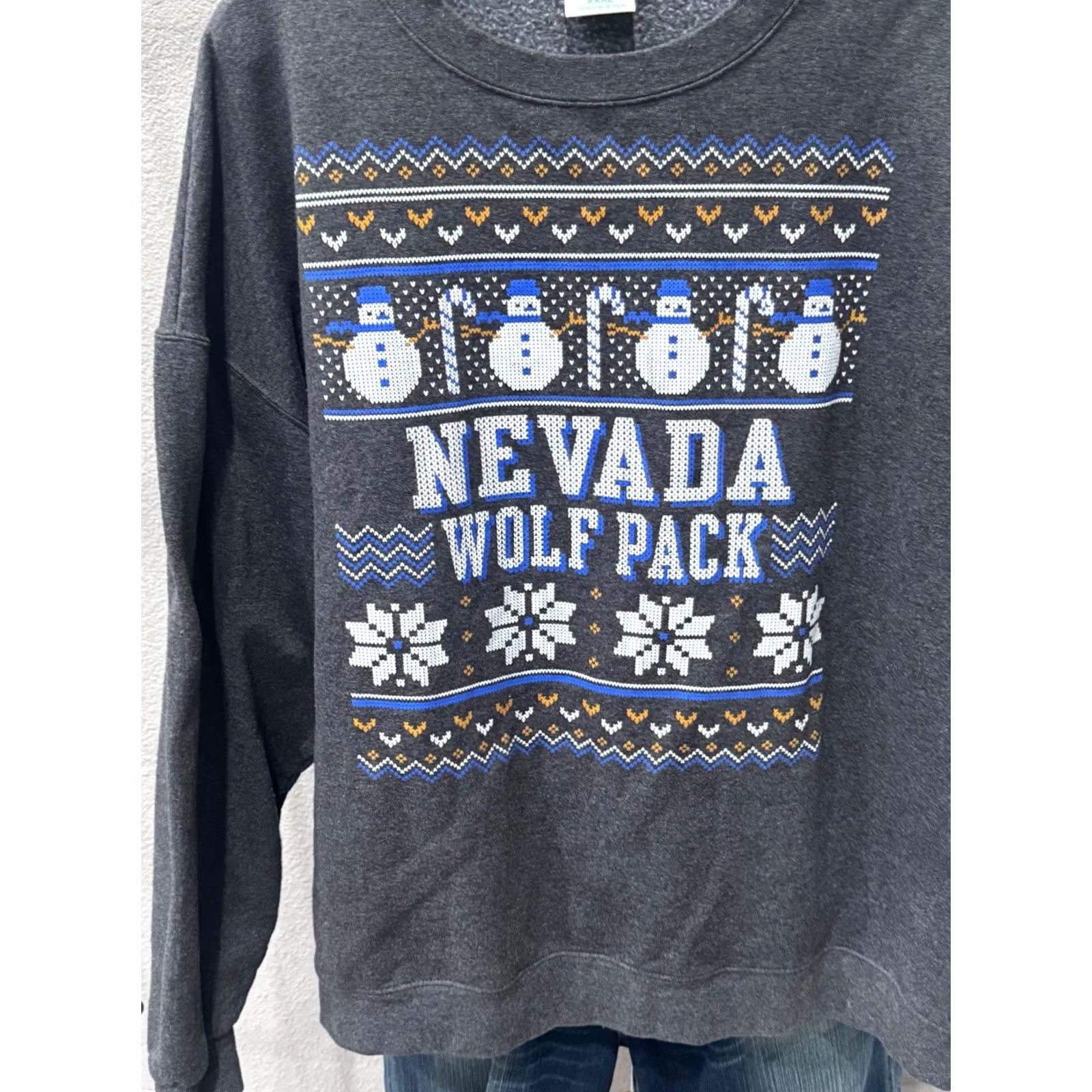 Champion Champion Reno Nevada Wolf Pack Christmas Sweater 3XL XXXL Mens Size US XXL / EU 58 / 5 - 4 Thumbnail